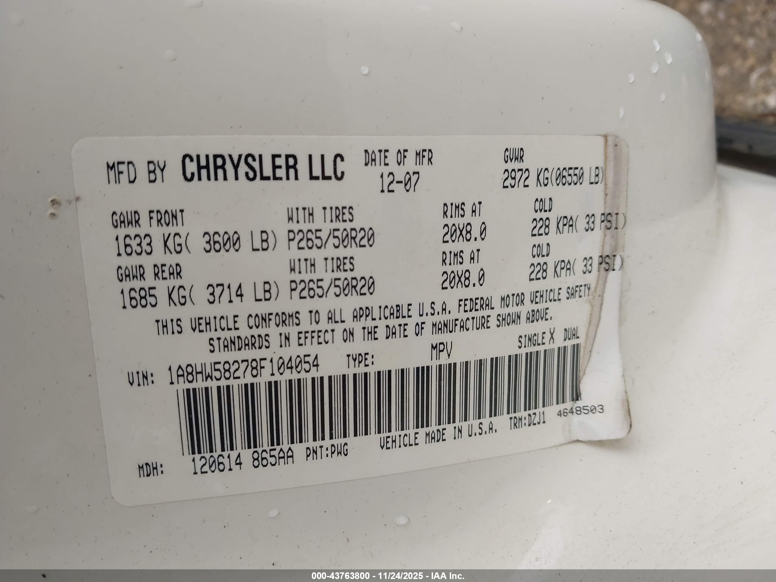 CHRYSLER ASPEN image 9