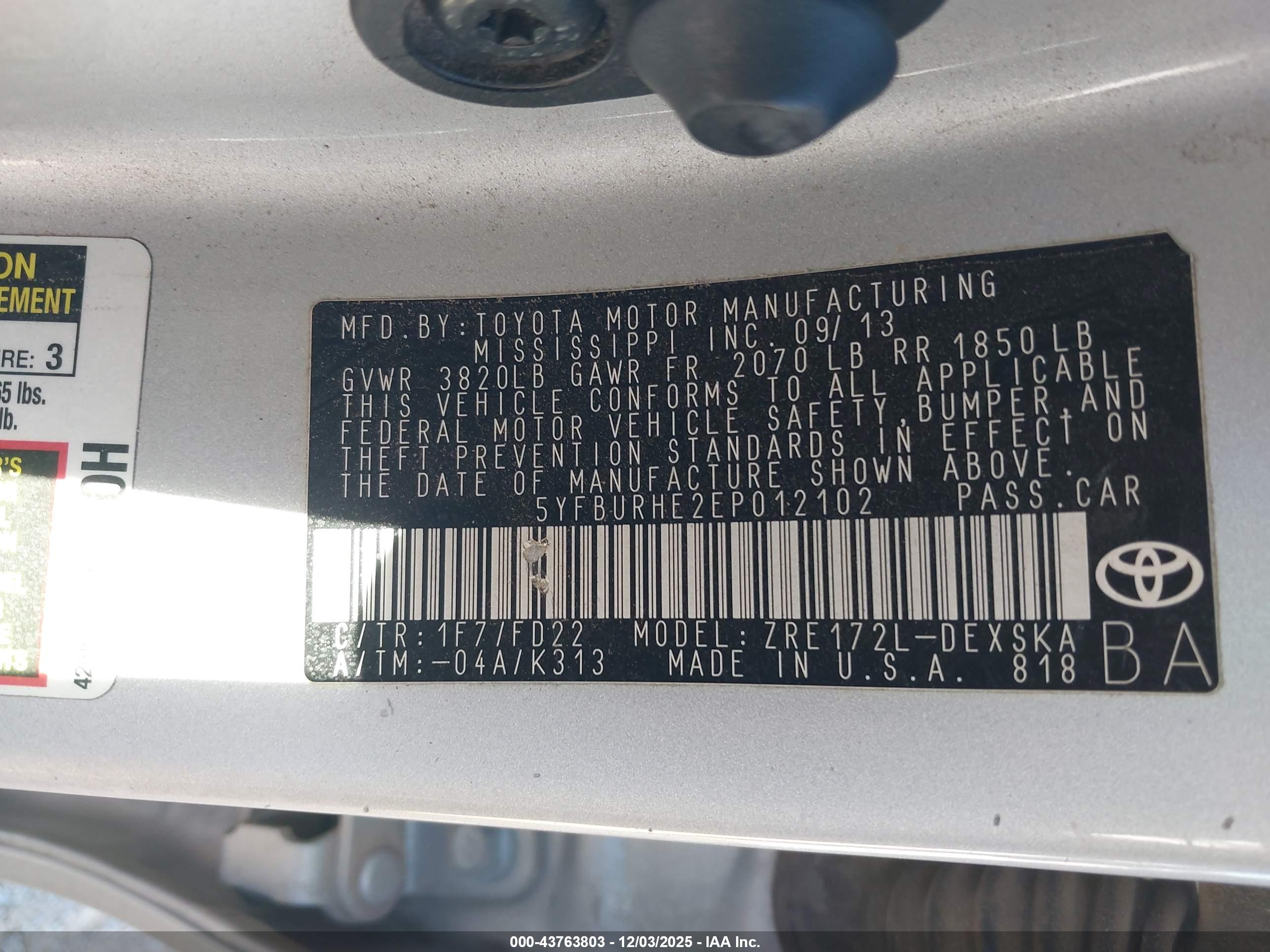 TOYOTA COROLLA image 9