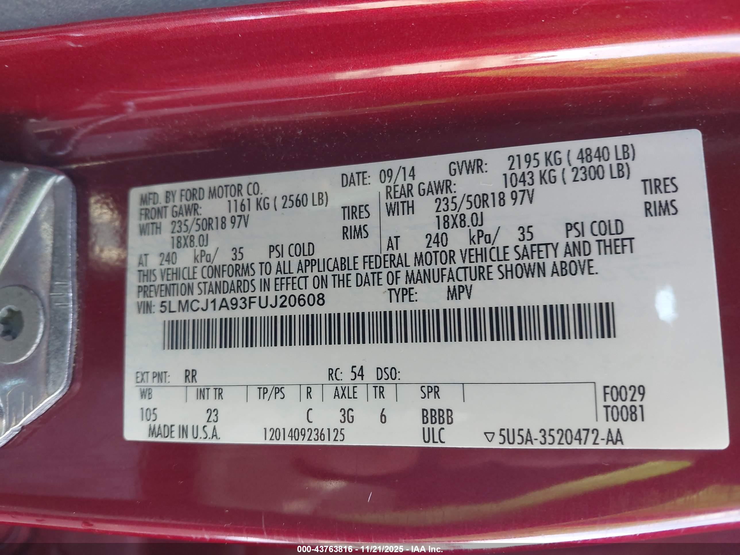 LINCOLN MKC image 9