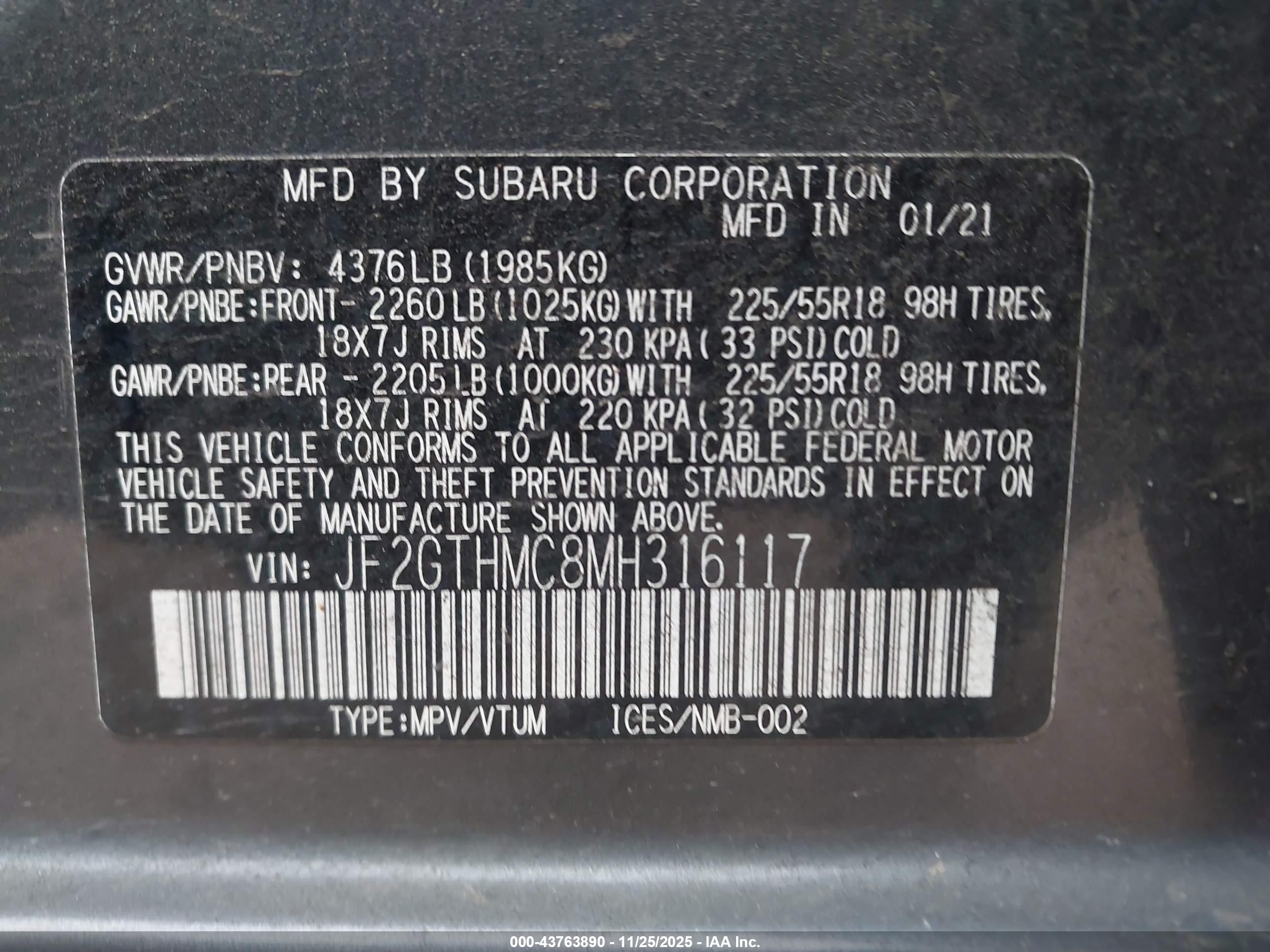 SUBARU CROSSTREK image 9