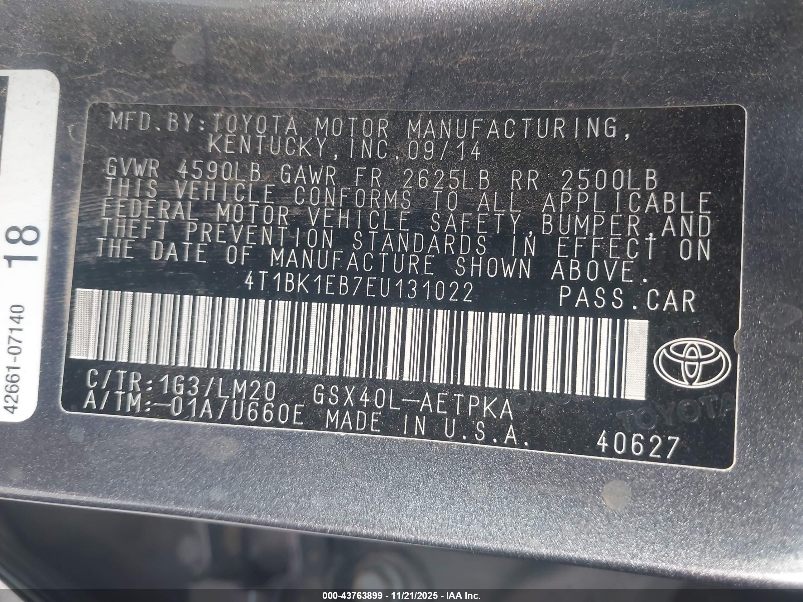 TOYOTA AVALON image 9
