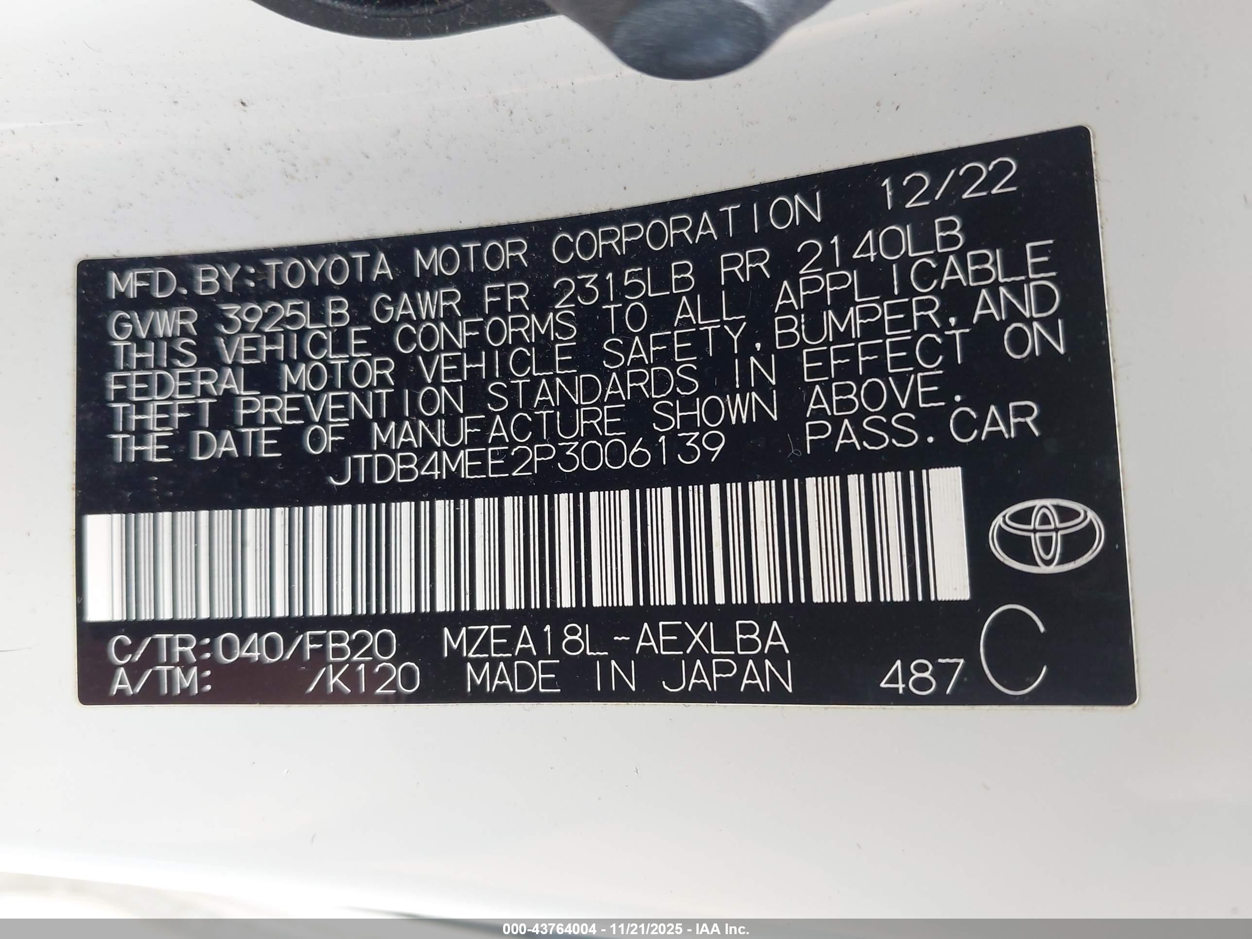 TOYOTA COROLLA image 9