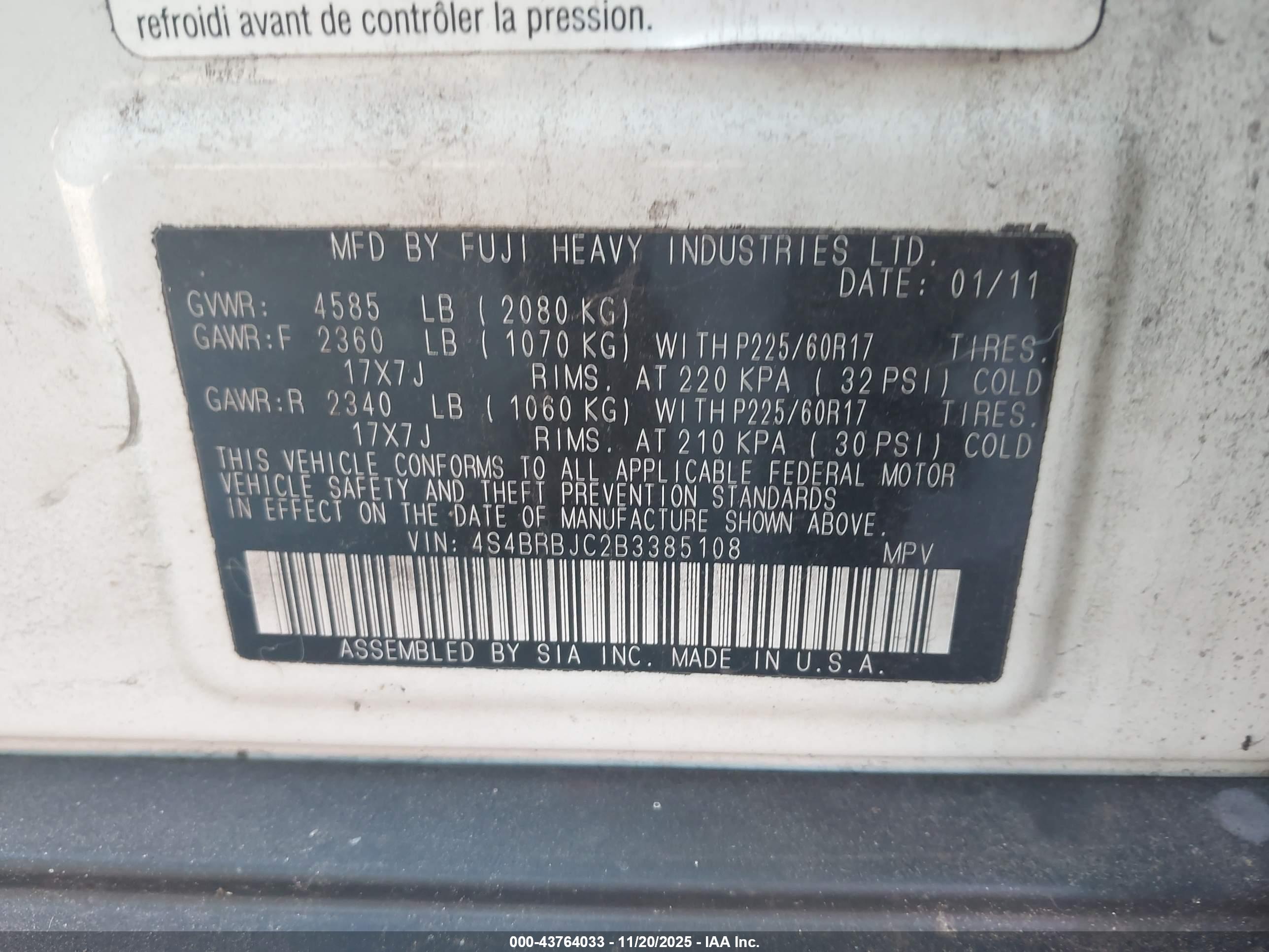 SUBARU OUTBACK image 9