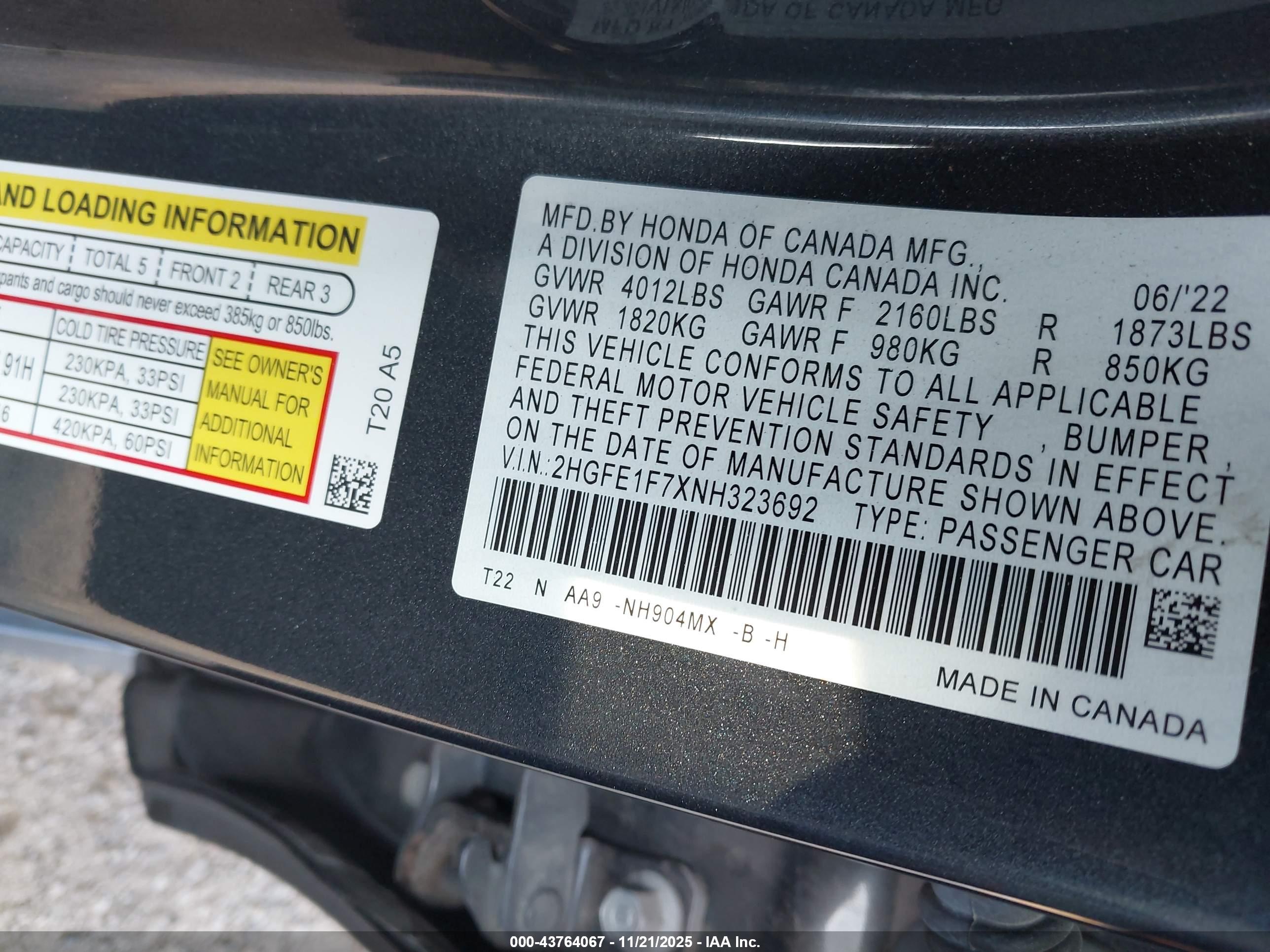 HONDA CIVIC image 9