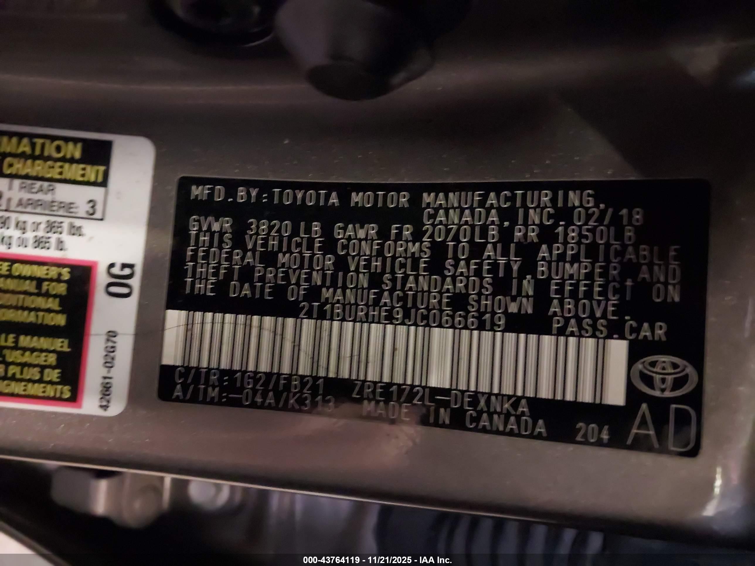 TOYOTA COROLLA image 9