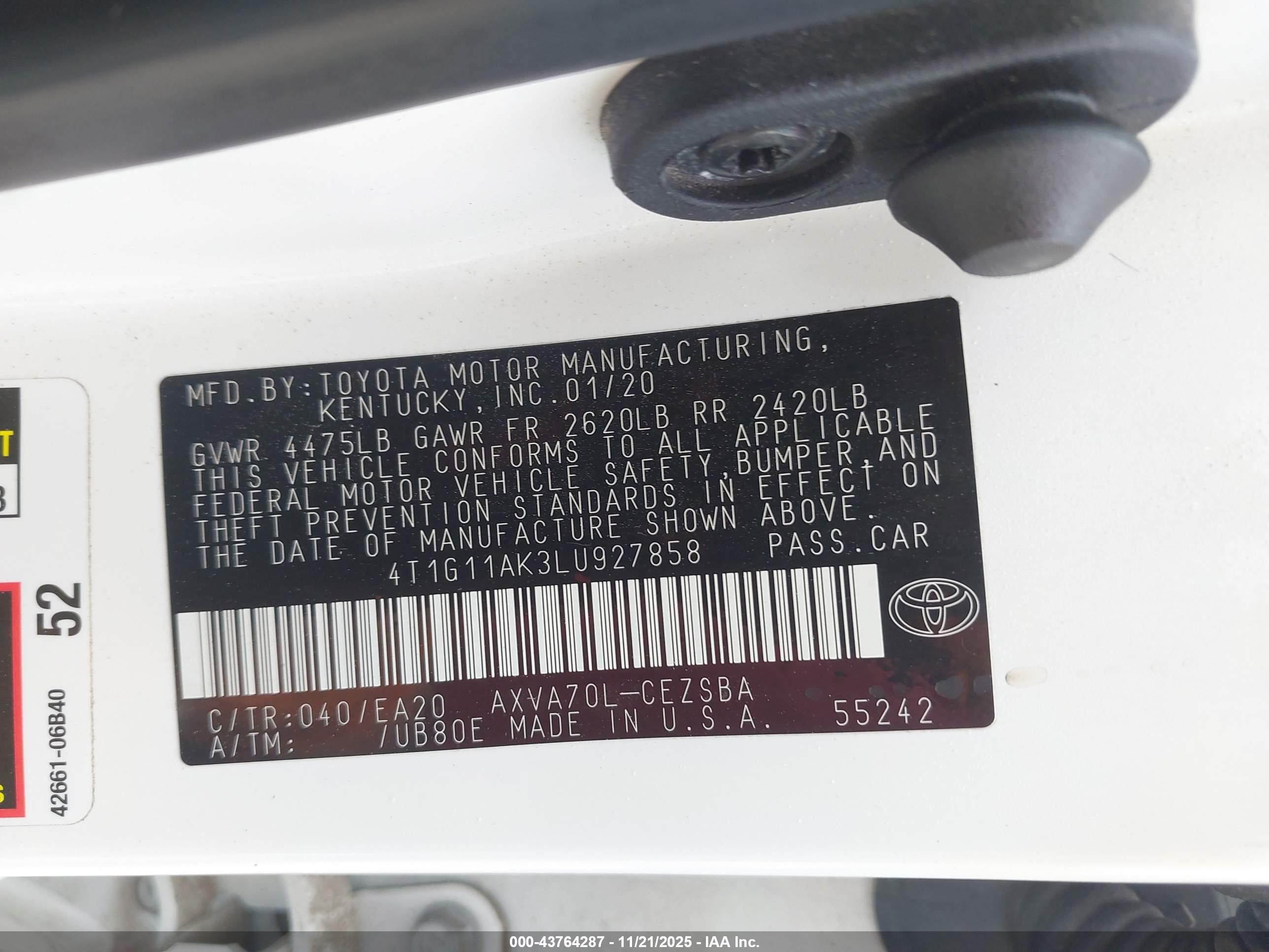 TOYOTA CAMRY image 9