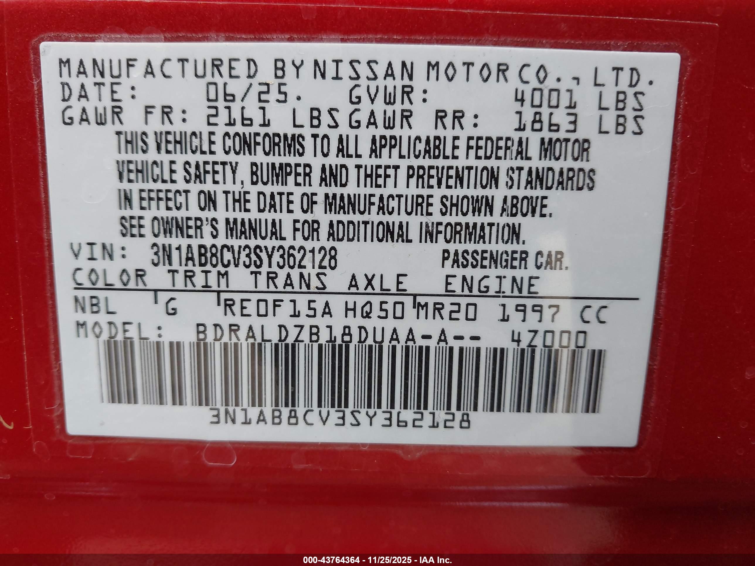 NISSAN SENTRA image 9