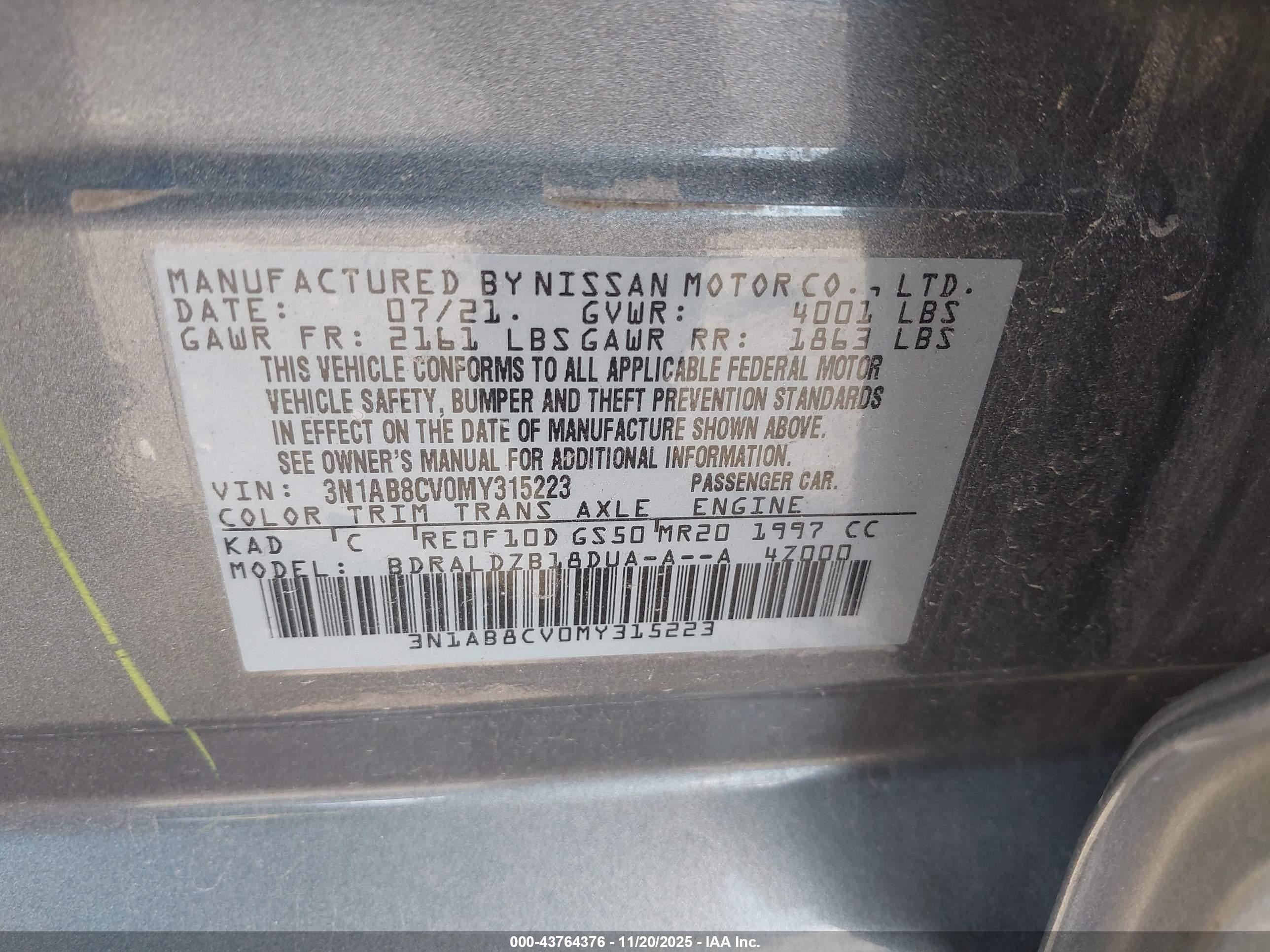 NISSAN SENTRA image 9
