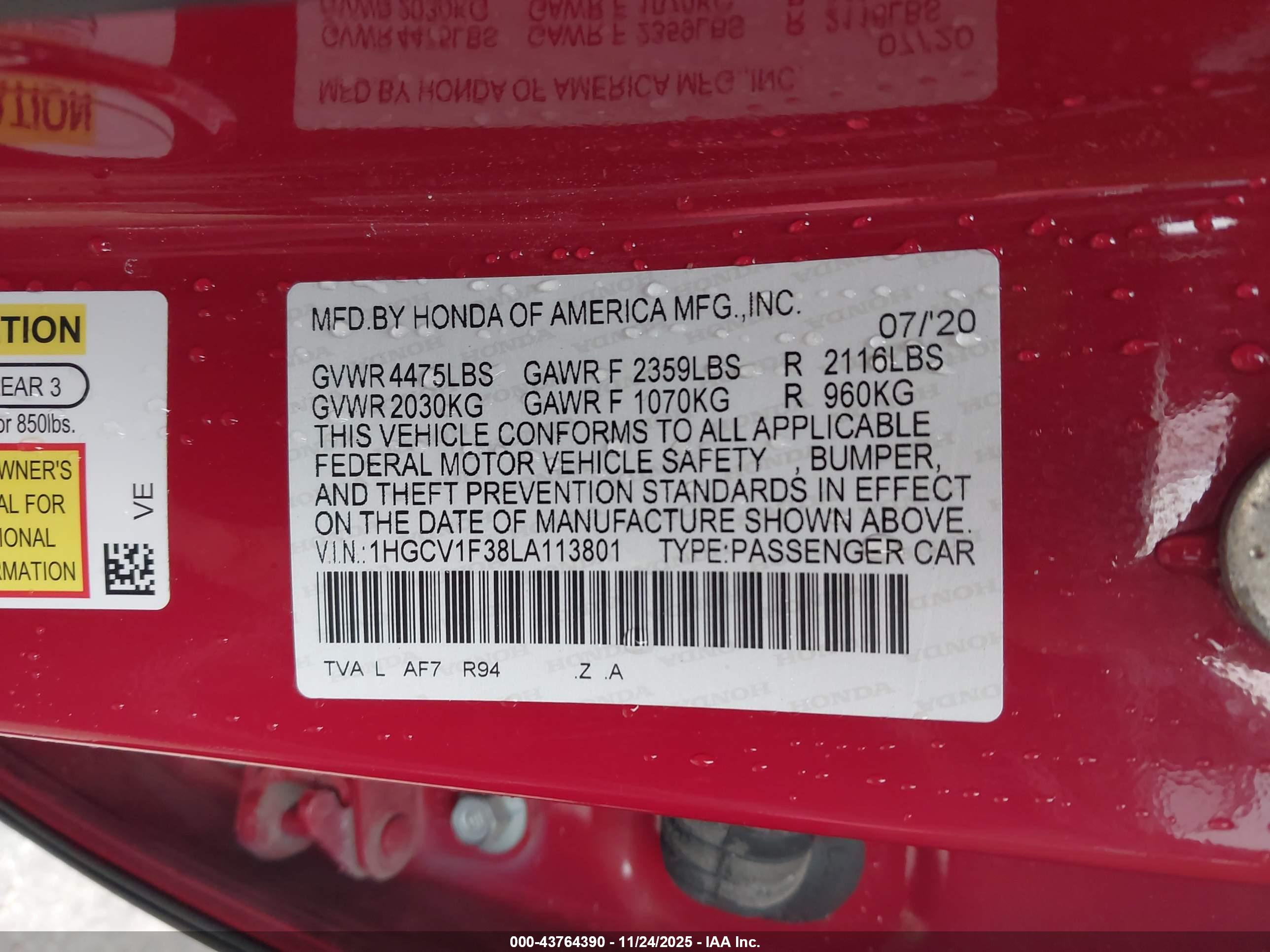 HONDA ACCORD image 9