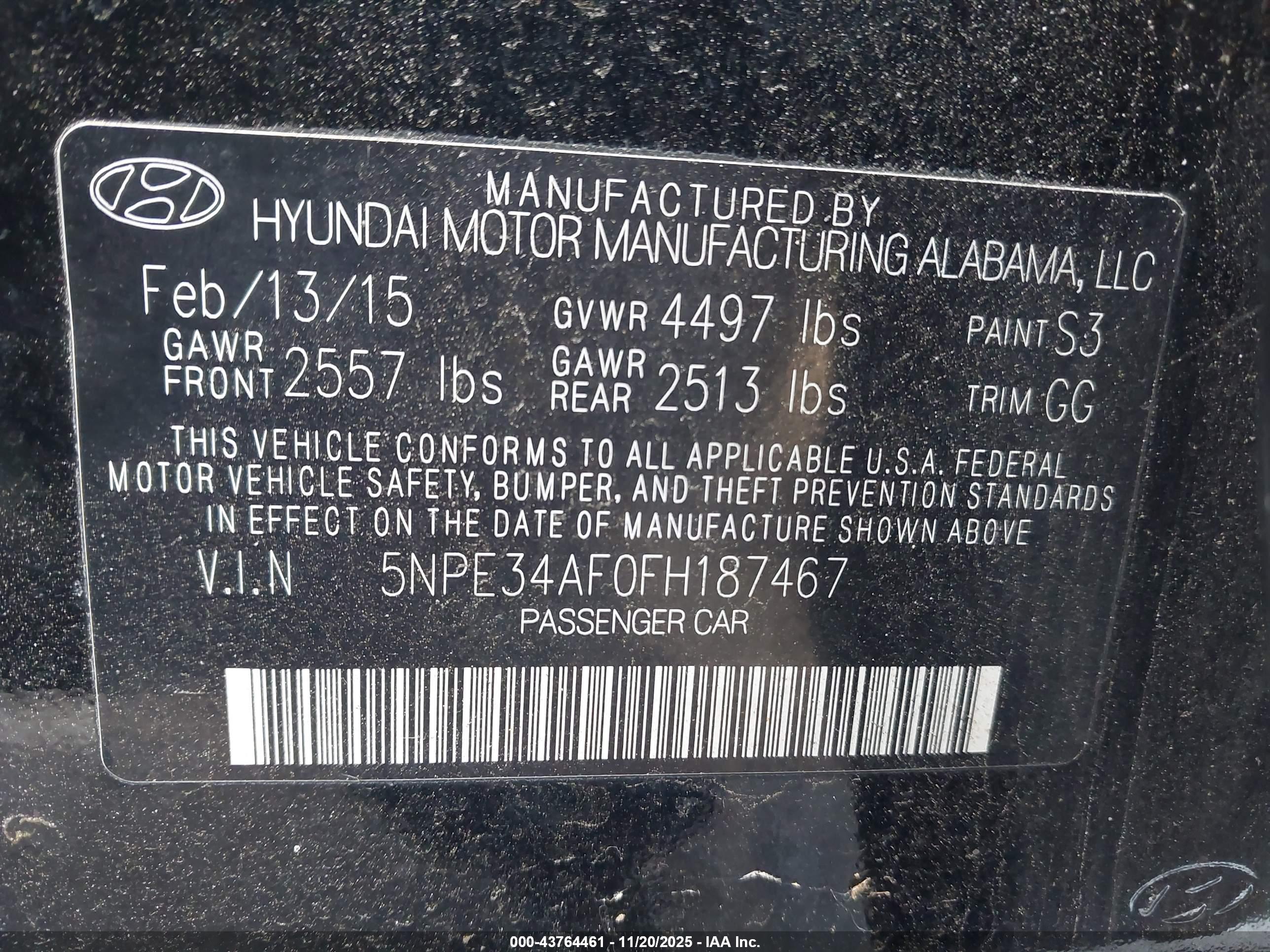 HYUNDAI SONATA image 9