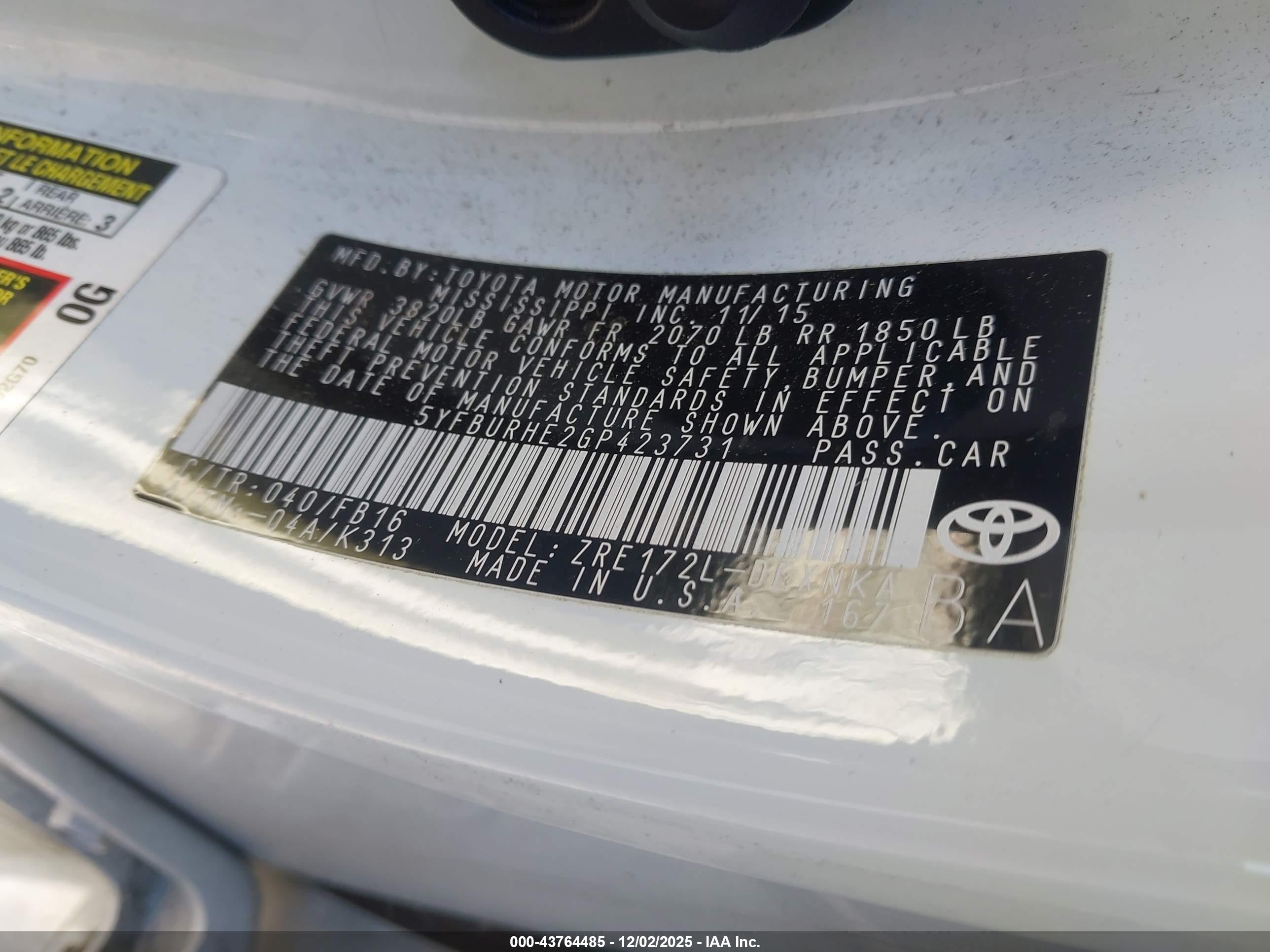TOYOTA COROLLA image 9