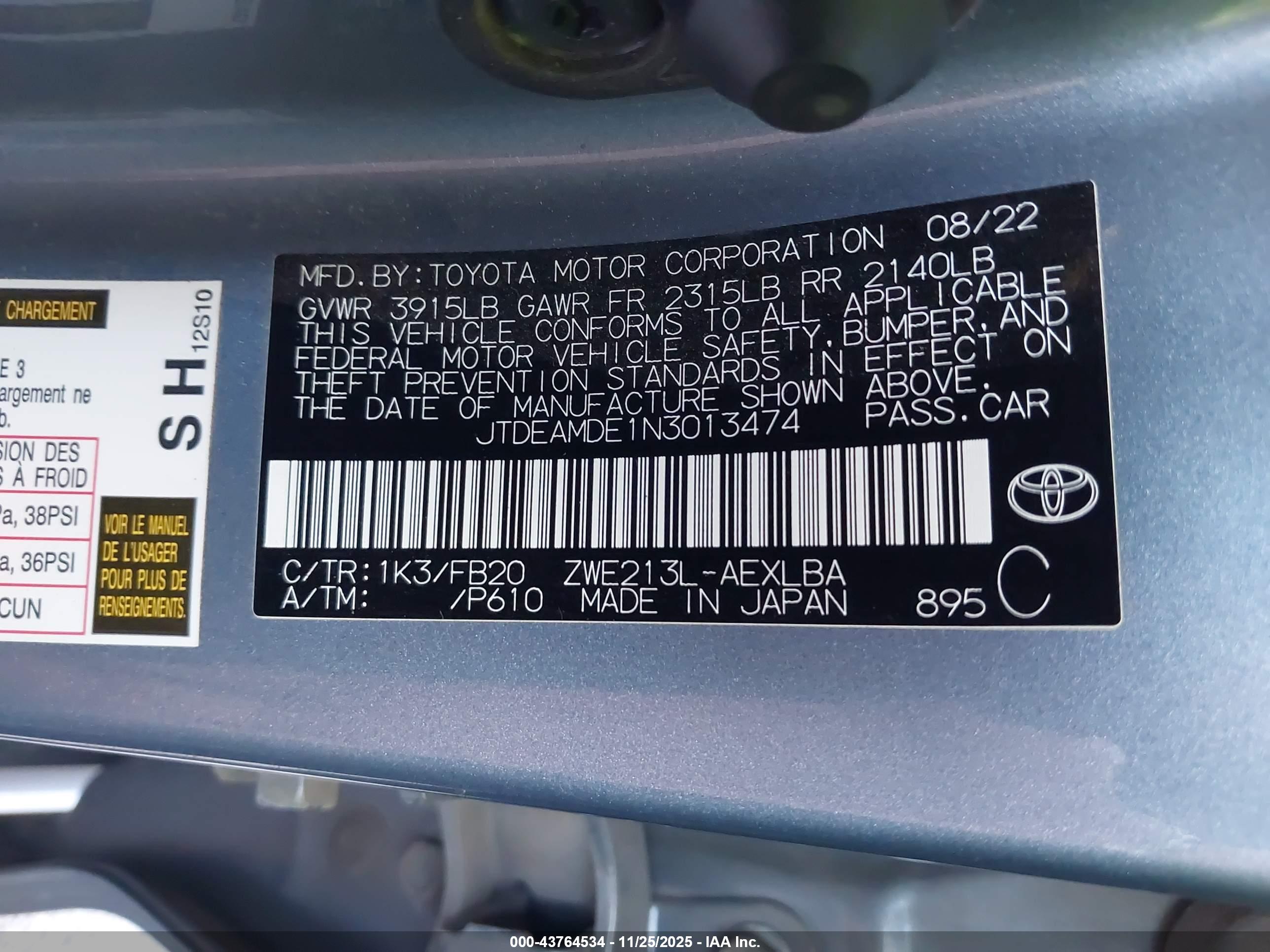 TOYOTA COROLLA image 9