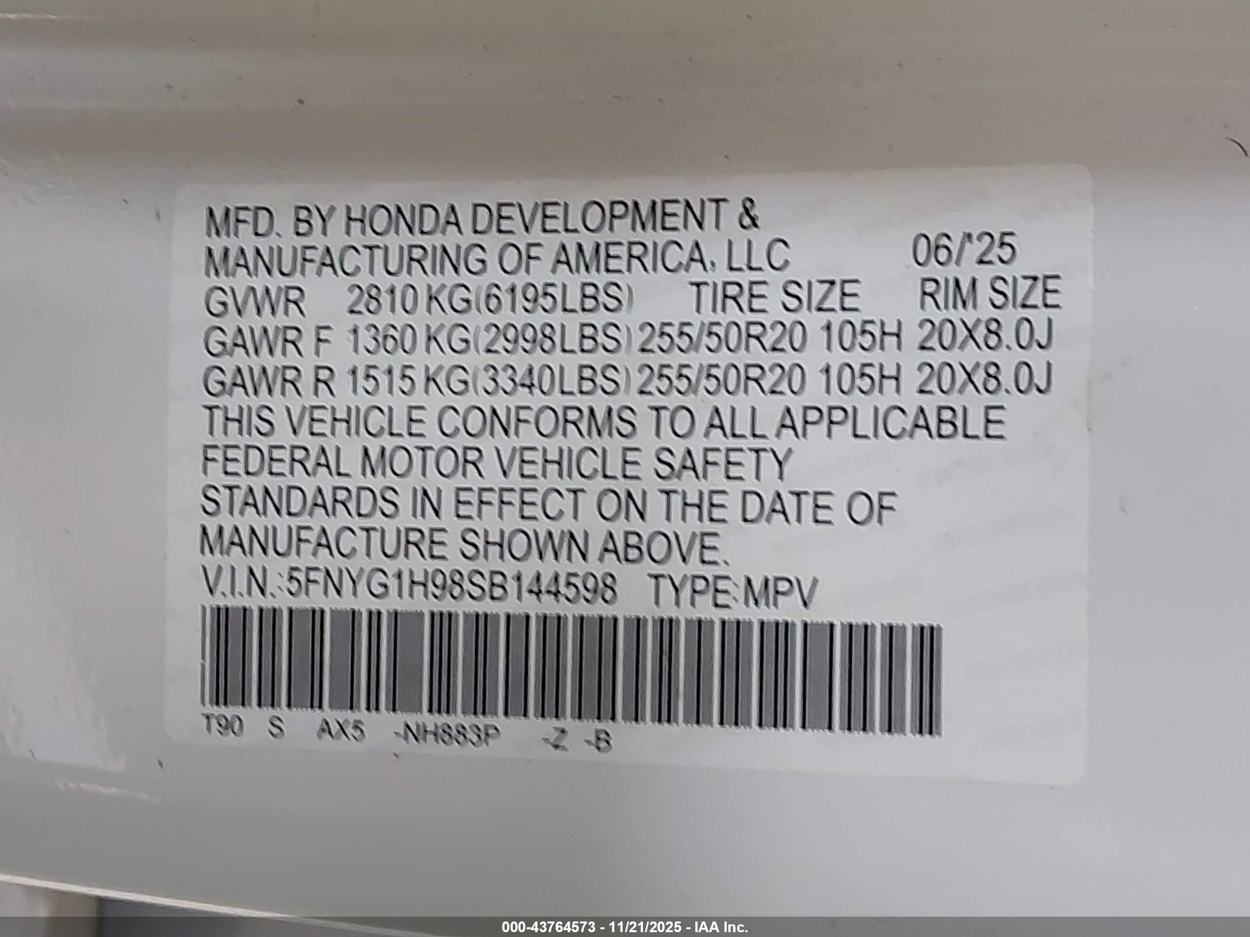 HONDA PILOT image 9