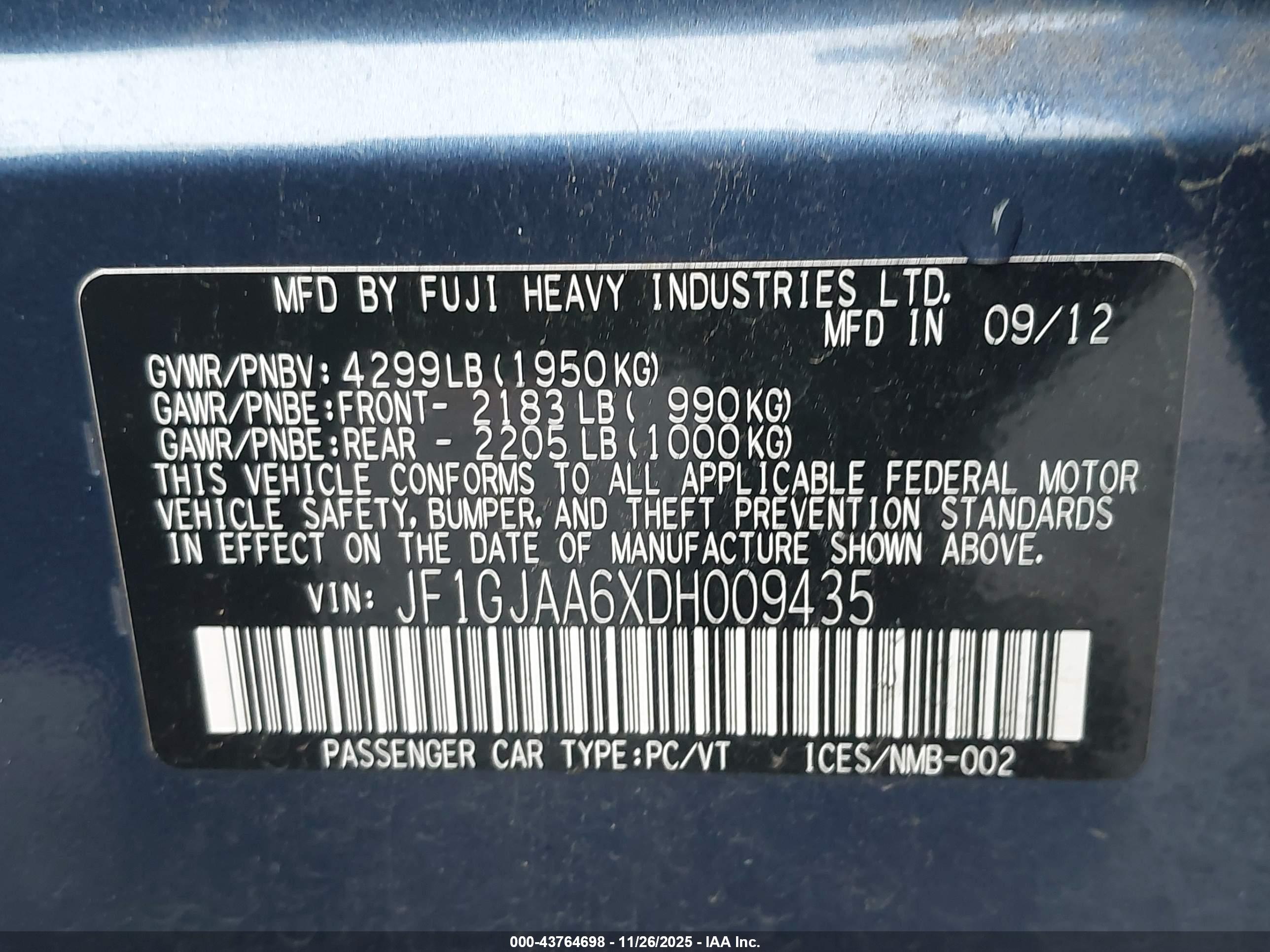 SUBARU IMPREZA image 9