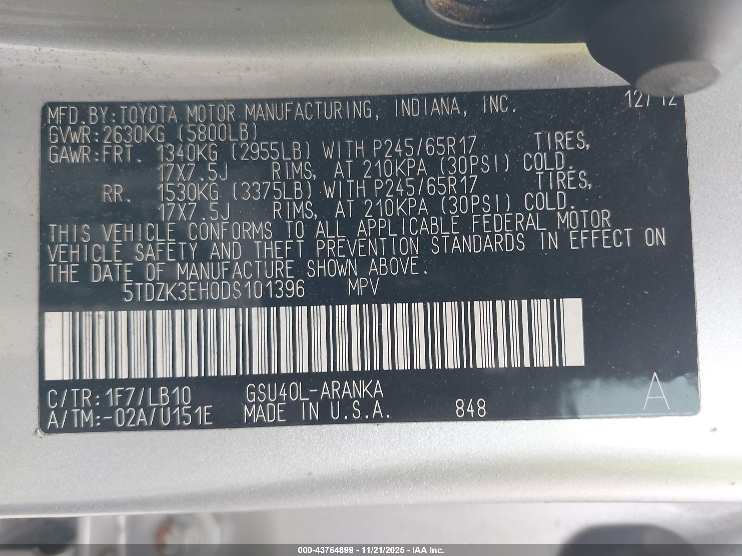 TOYOTA HIGHLANDER image 9