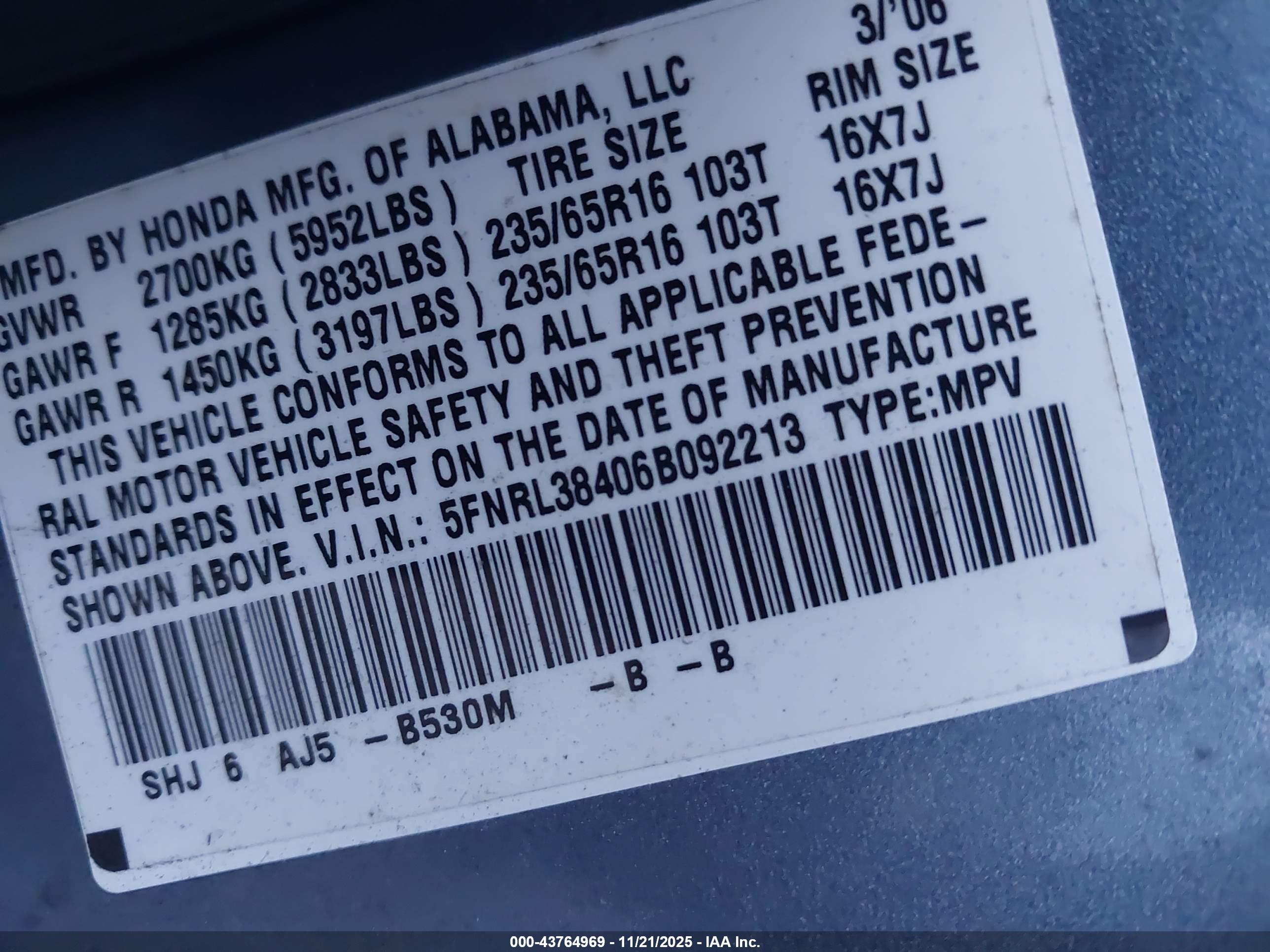 HONDA ODYSSEY image 9