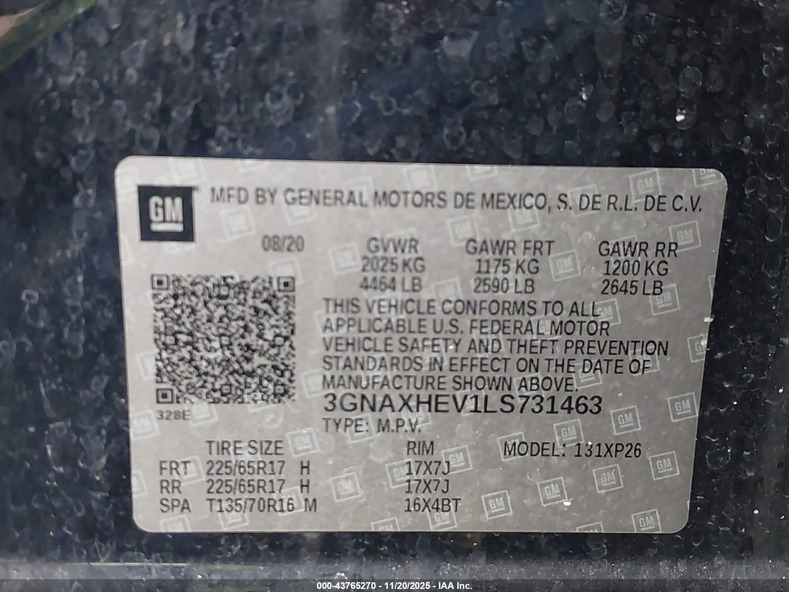 CHEVROLET EQUINOX image 9