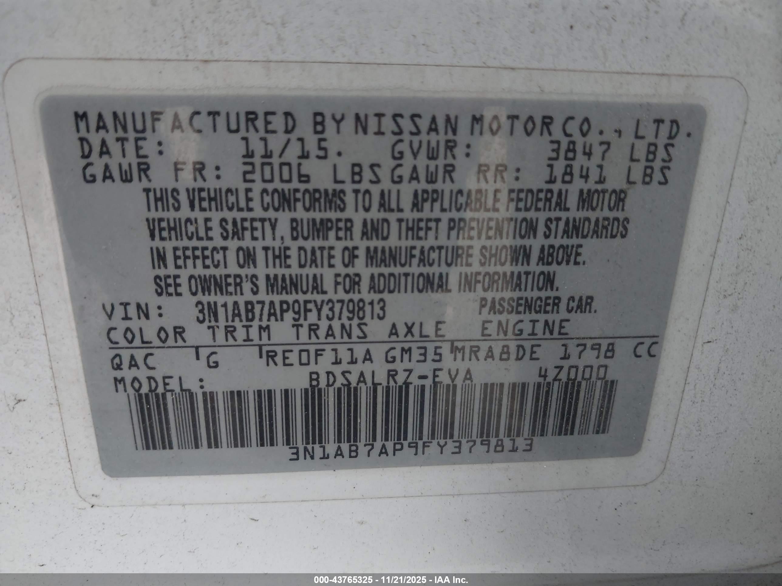 NISSAN SENTRA image 9