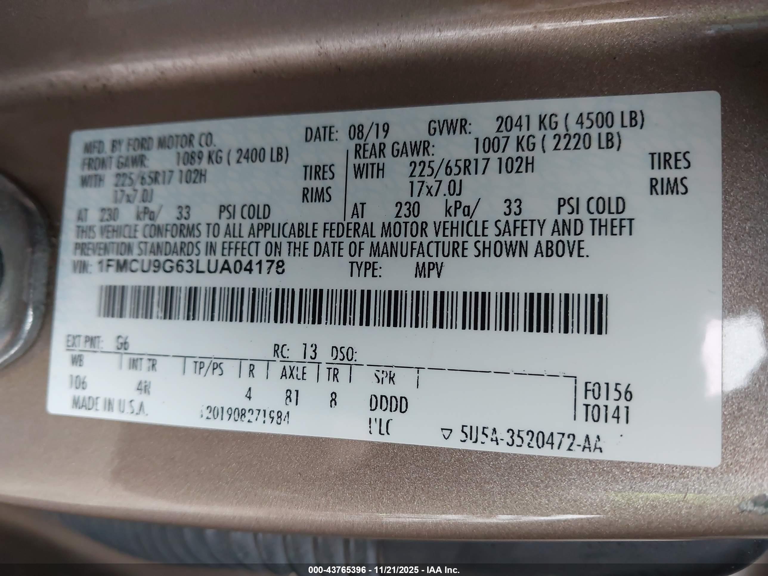 FORD ESCAPE image 9