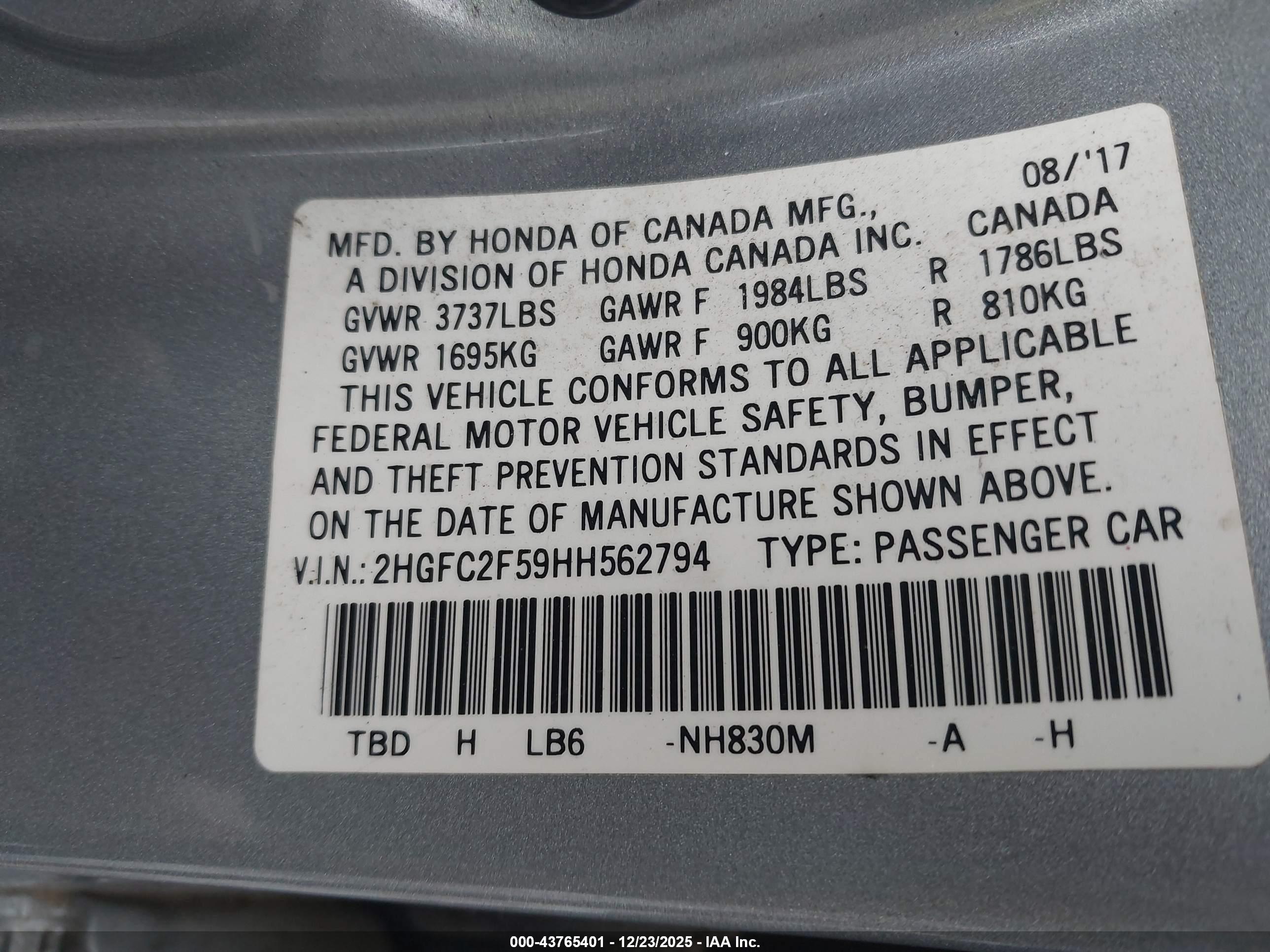 HONDA CIVIC image 9