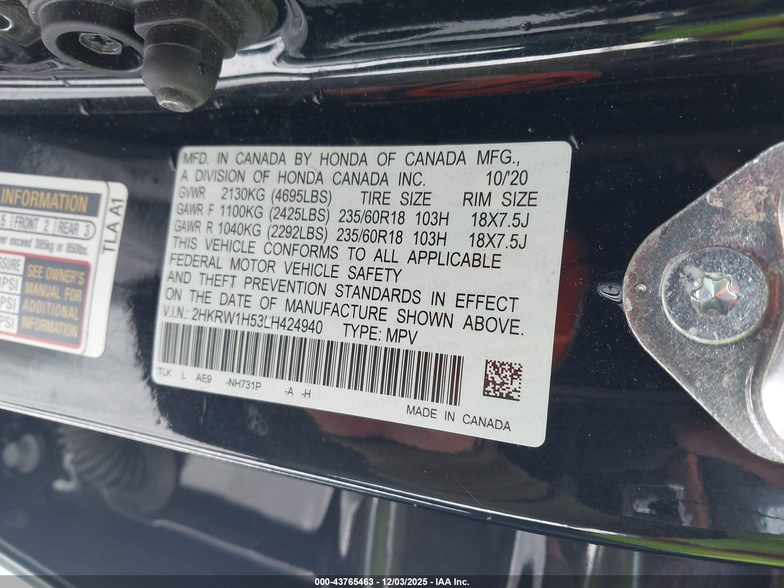 HONDA CR-V image 9