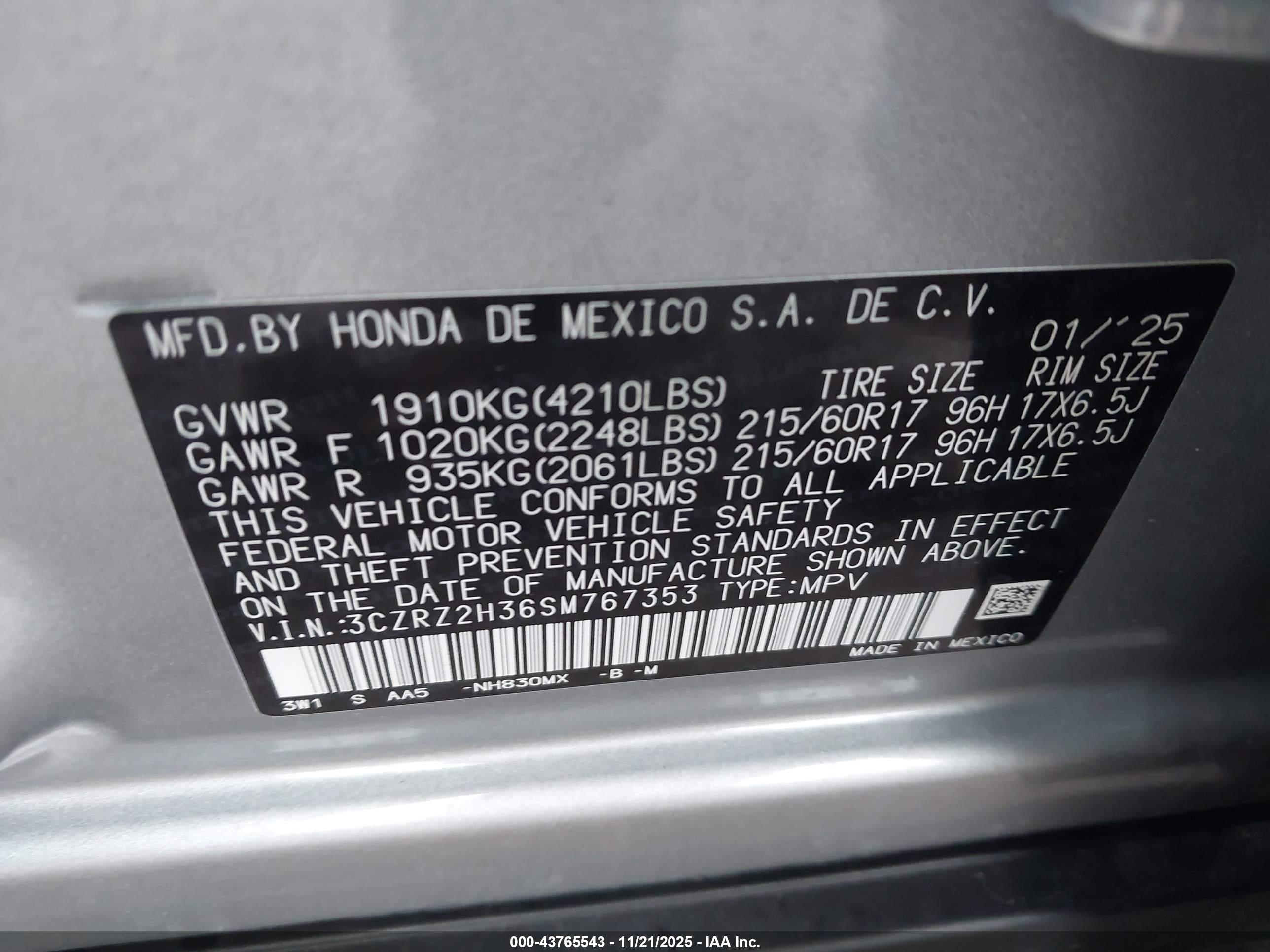 HONDA HR-V image 9