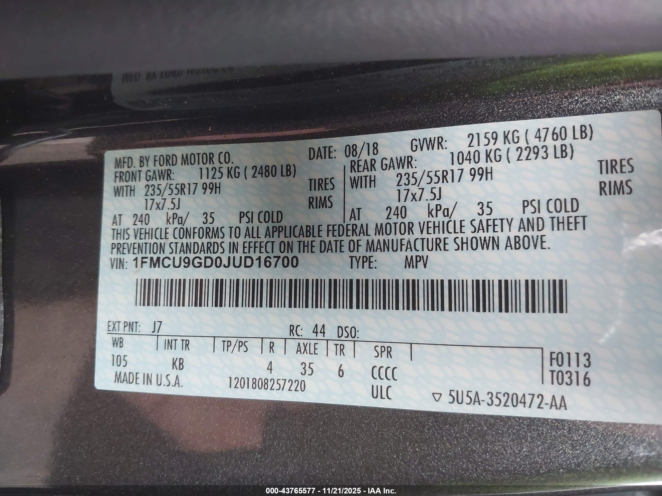 FORD ESCAPE image 9