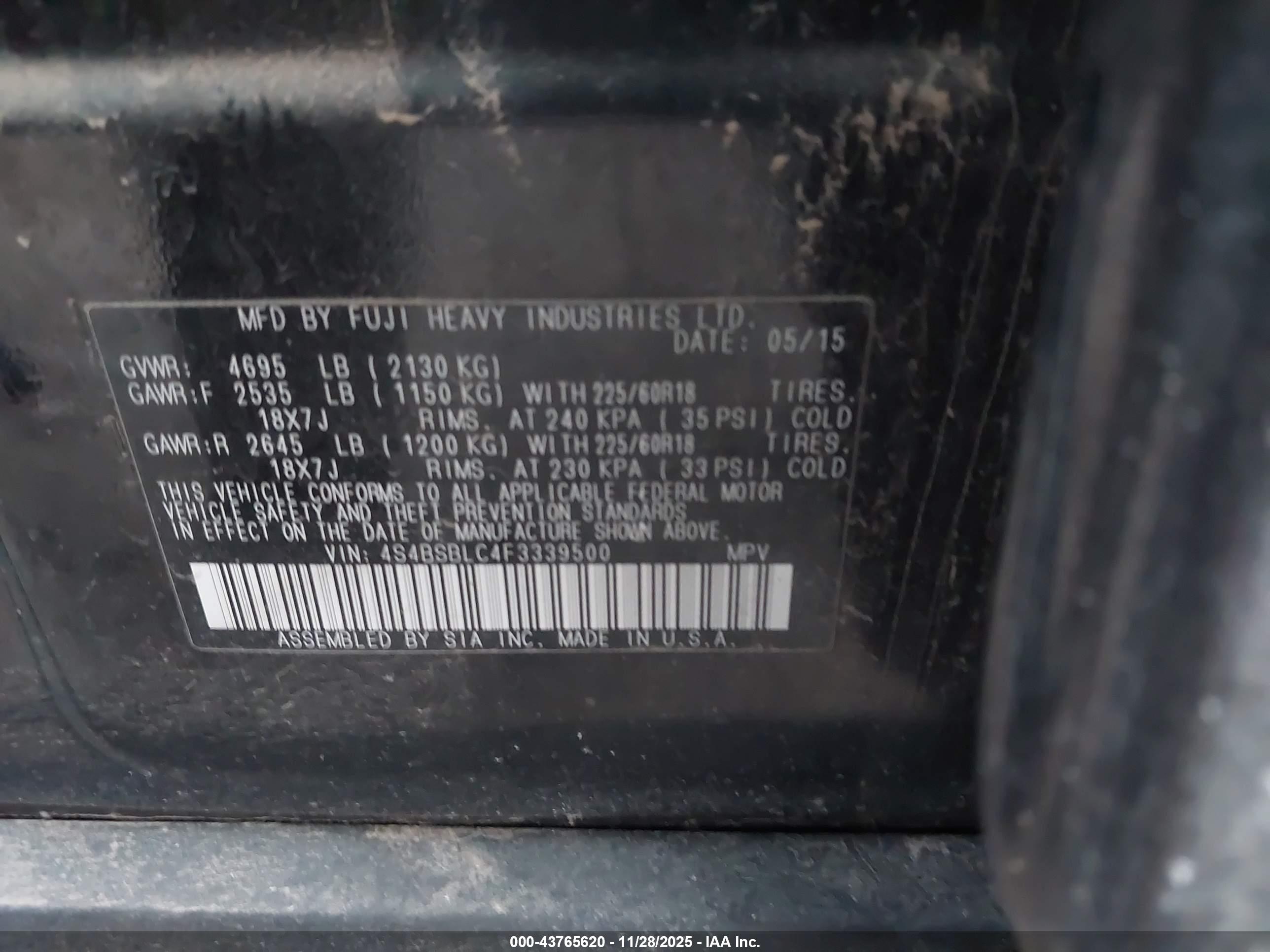 SUBARU OUTBACK image 9