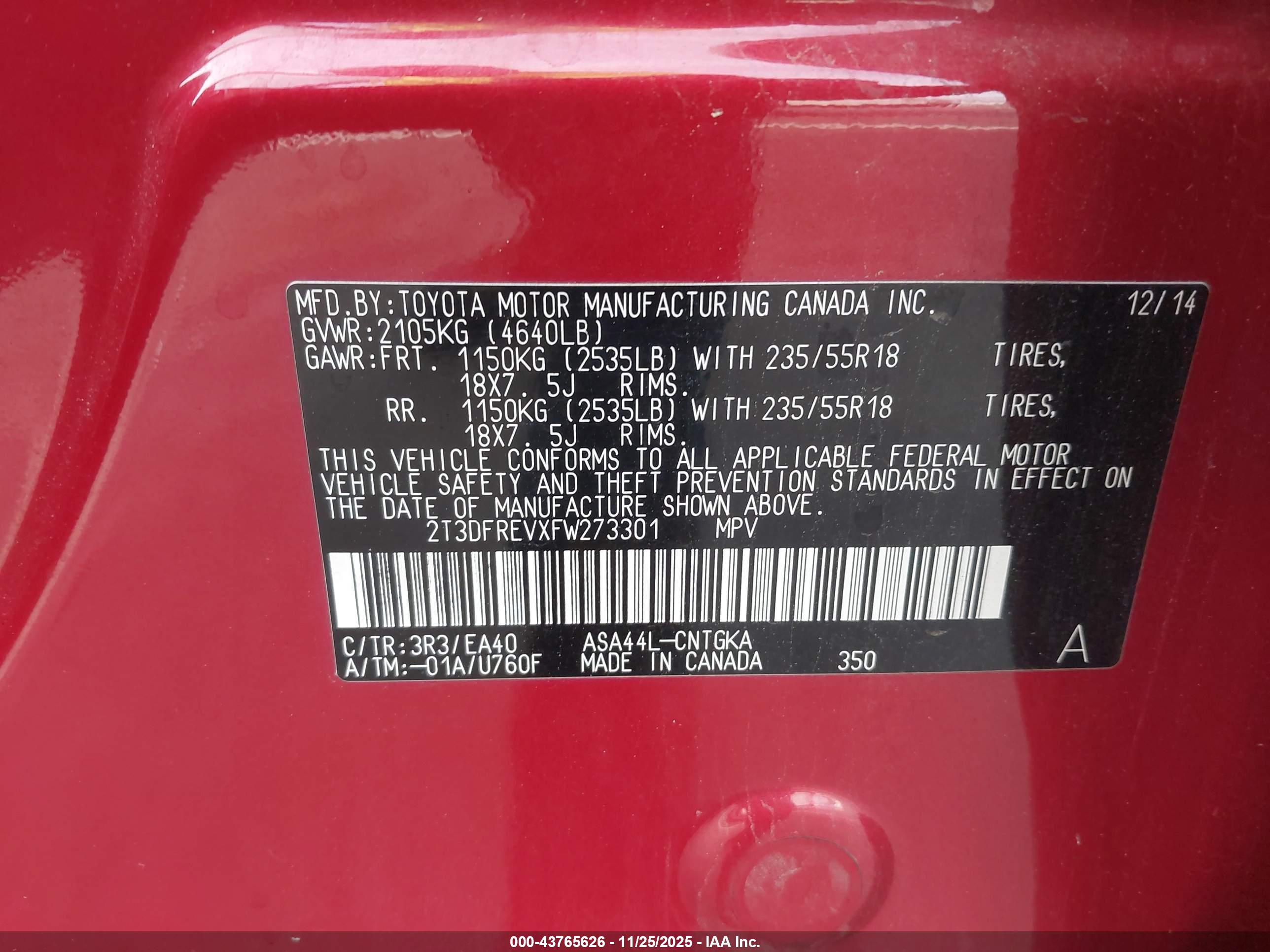 TOYOTA RAV4 image 9