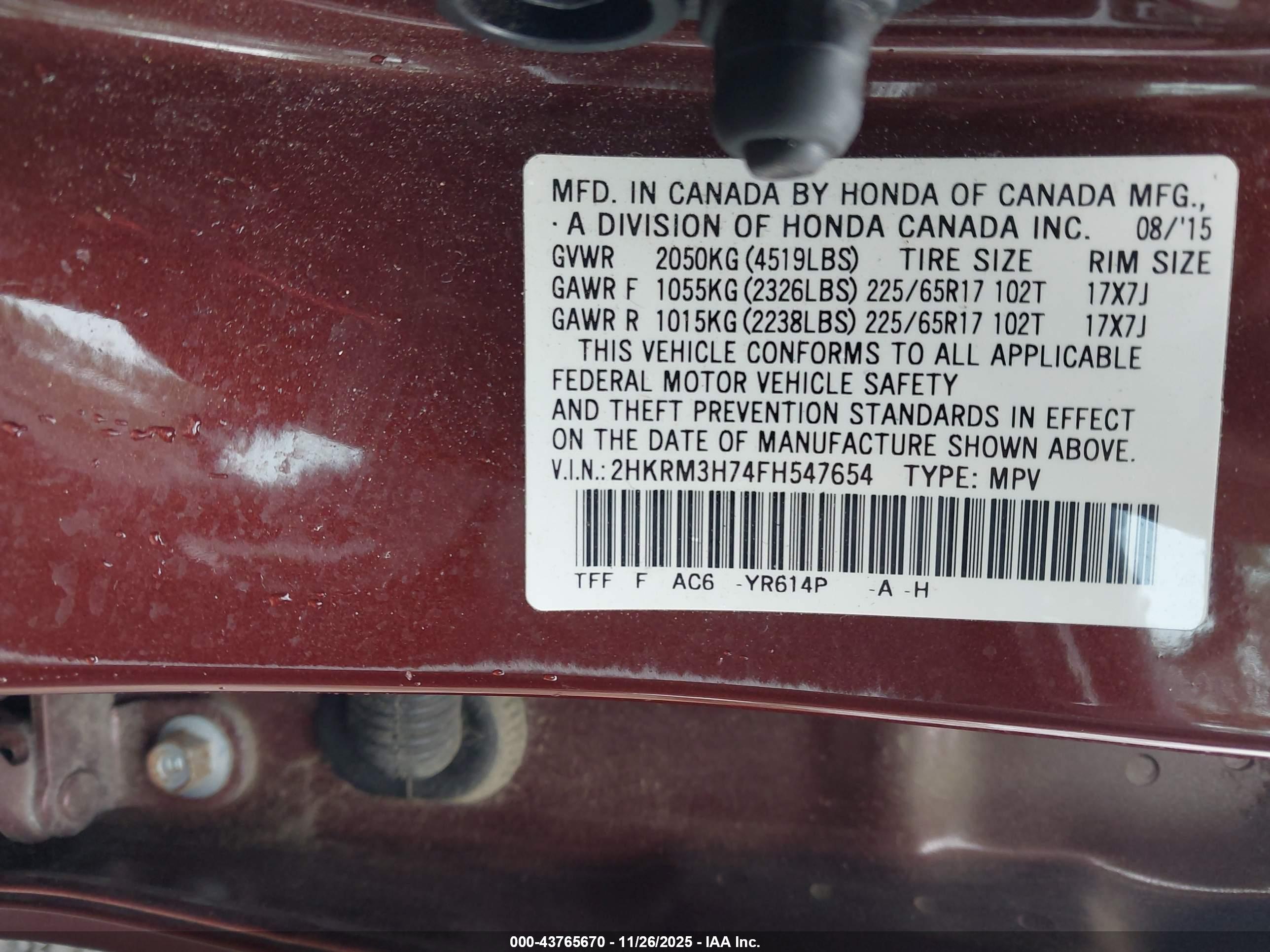 HONDA CR-V image 9