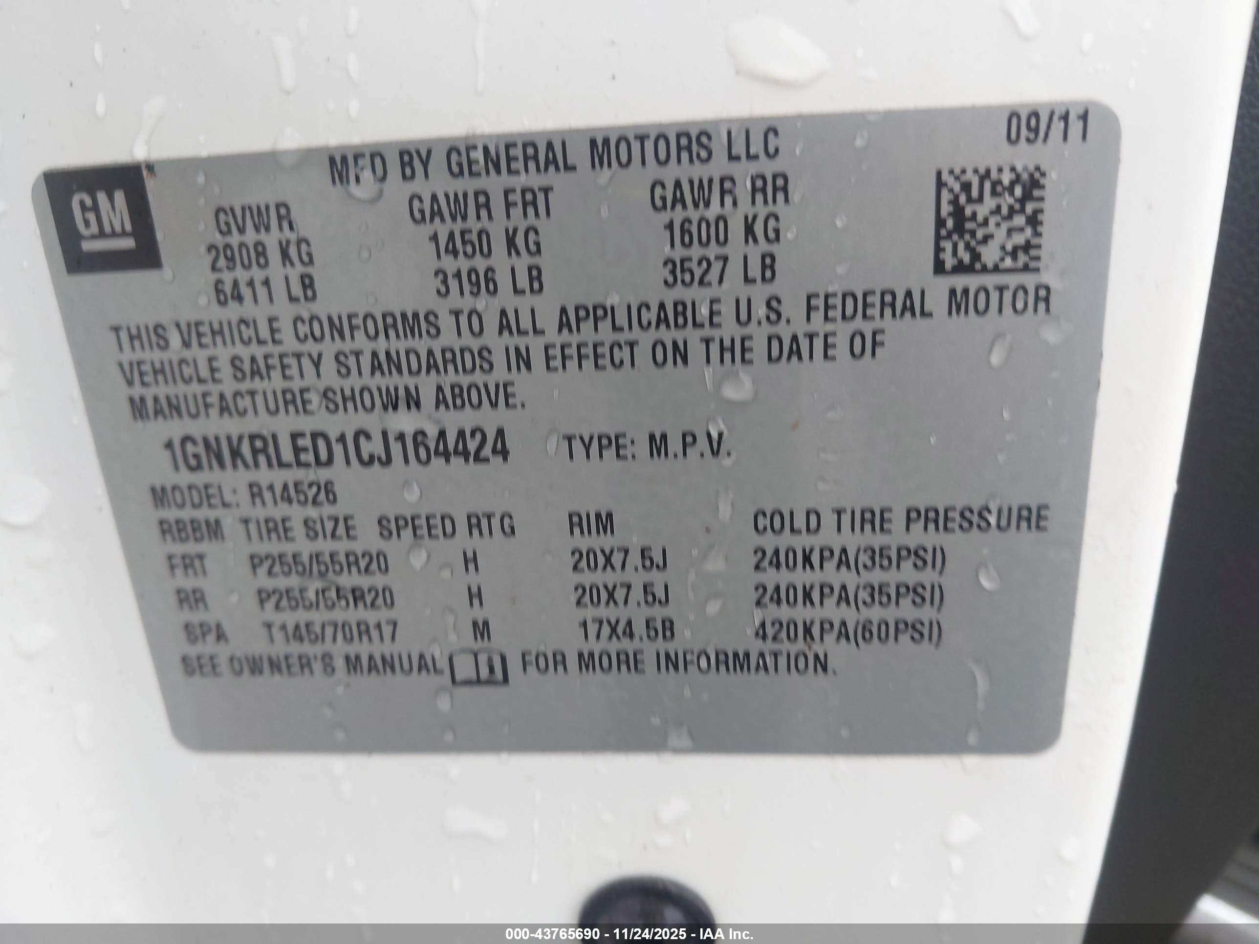 CHEVROLET TRAVERSE image 9