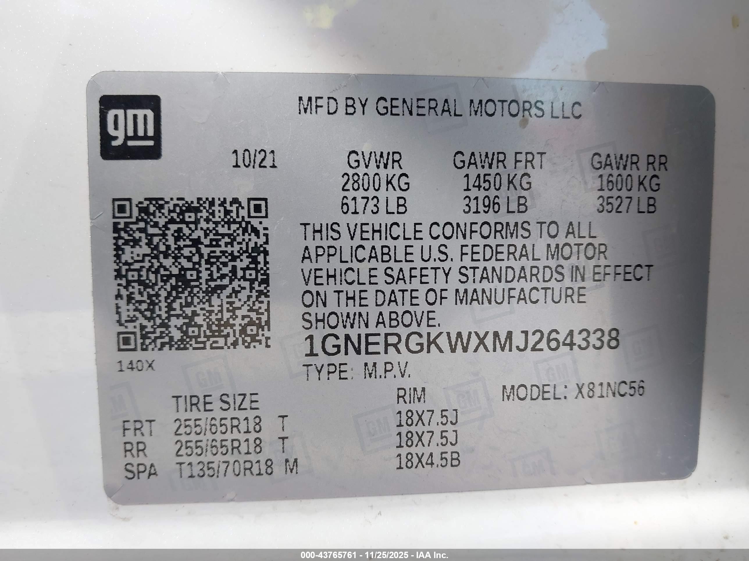 CHEVROLET TRAVERSE image 9
