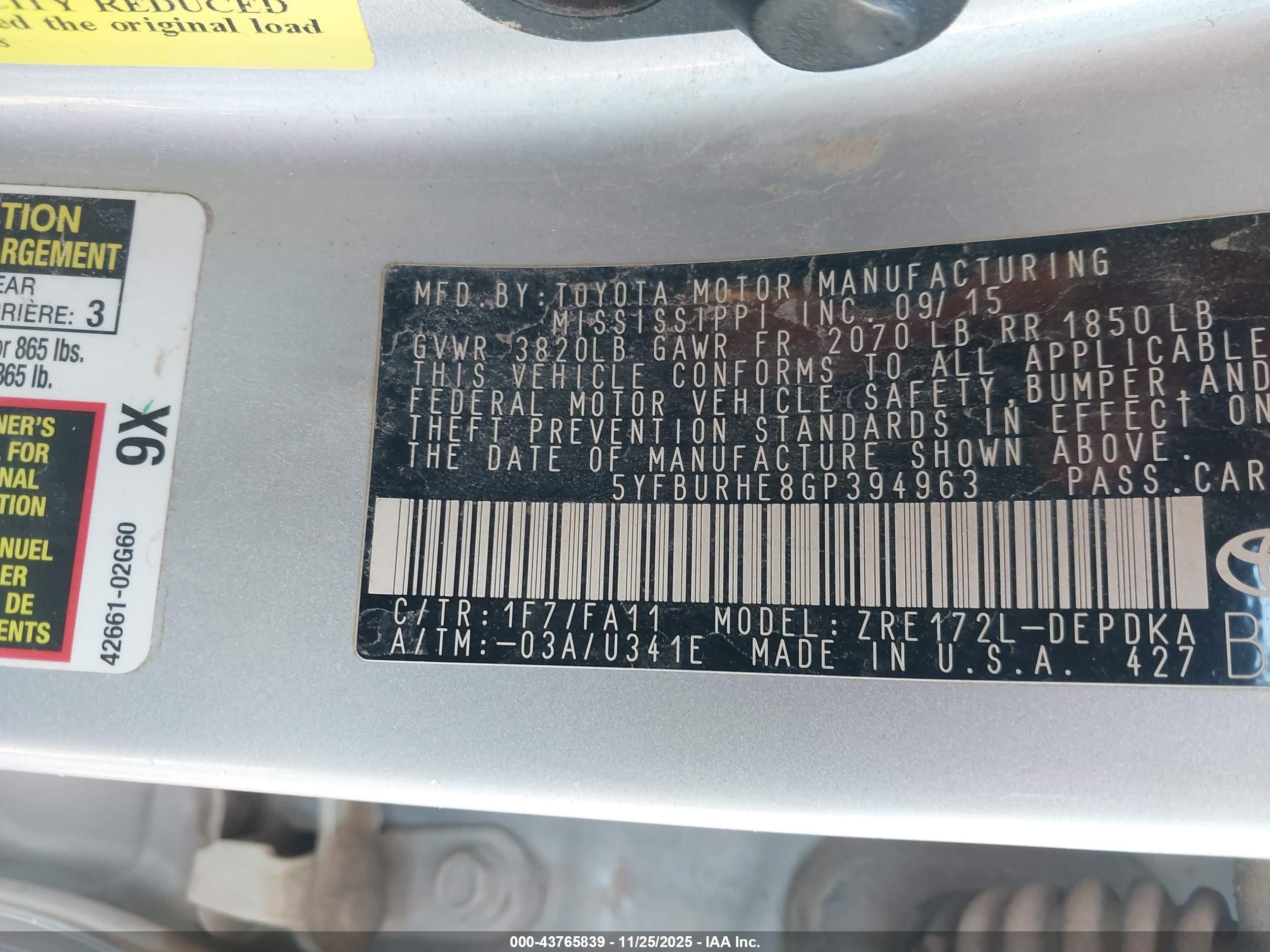 TOYOTA COROLLA image 9