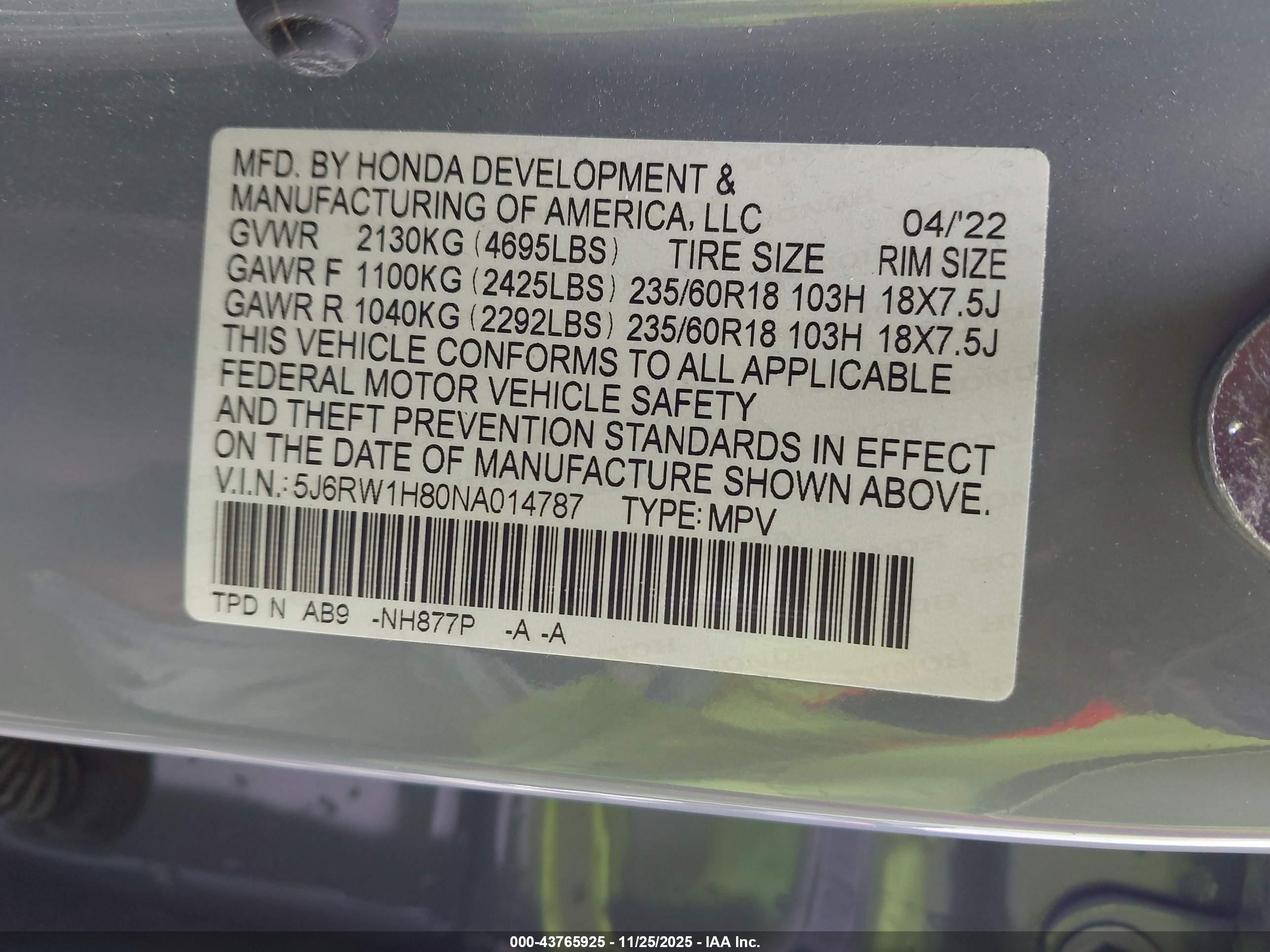 HONDA CR-V image 9