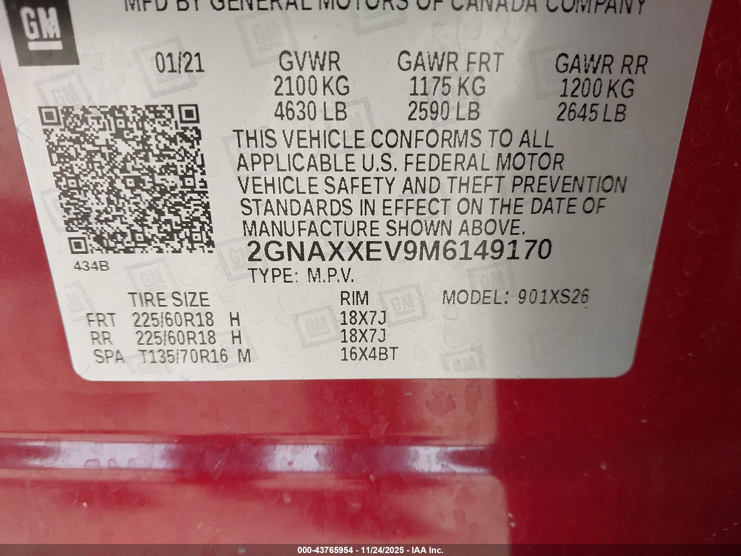 CHEVROLET EQUINOX image 9
