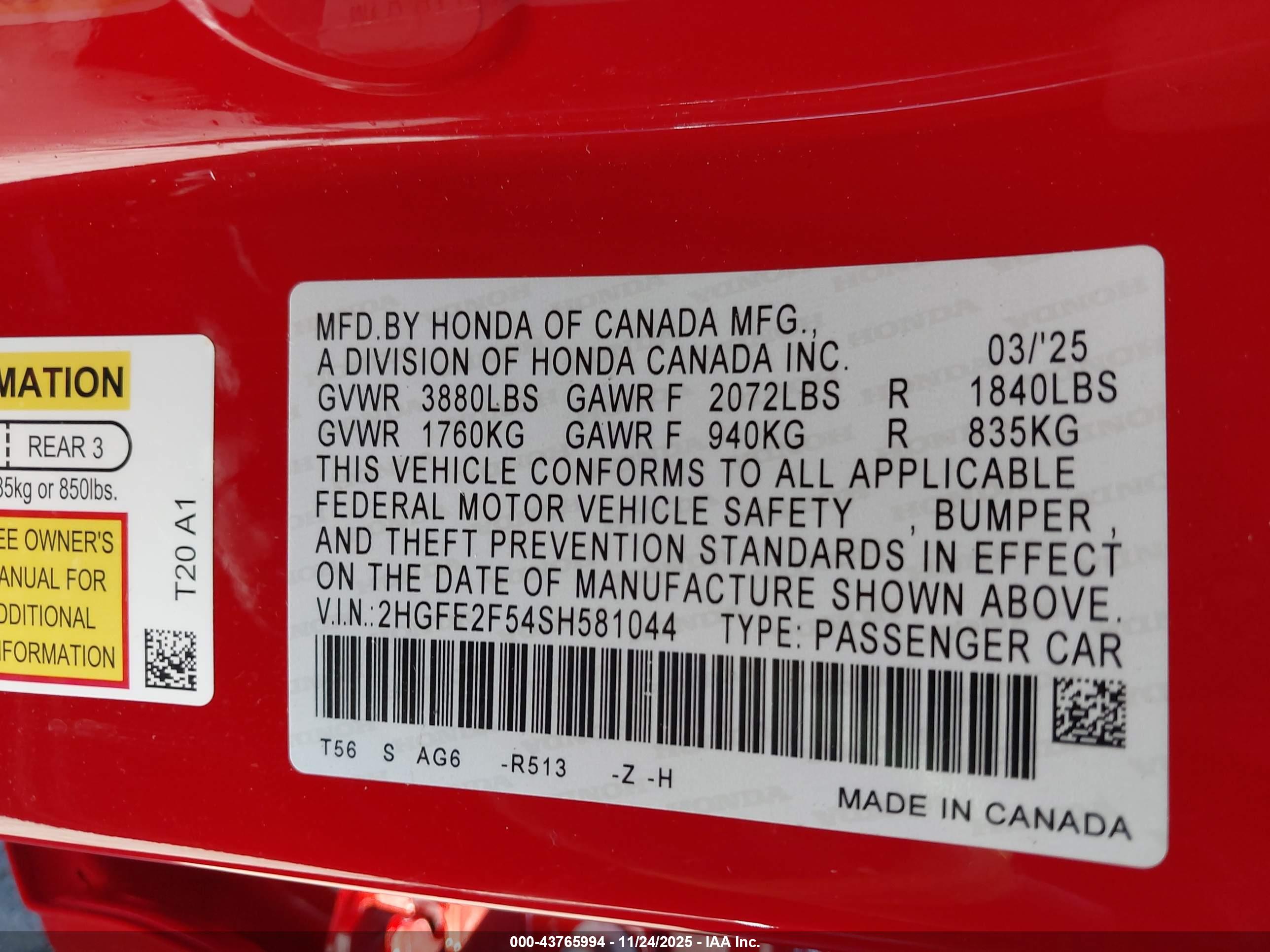 HONDA CIVIC image 9