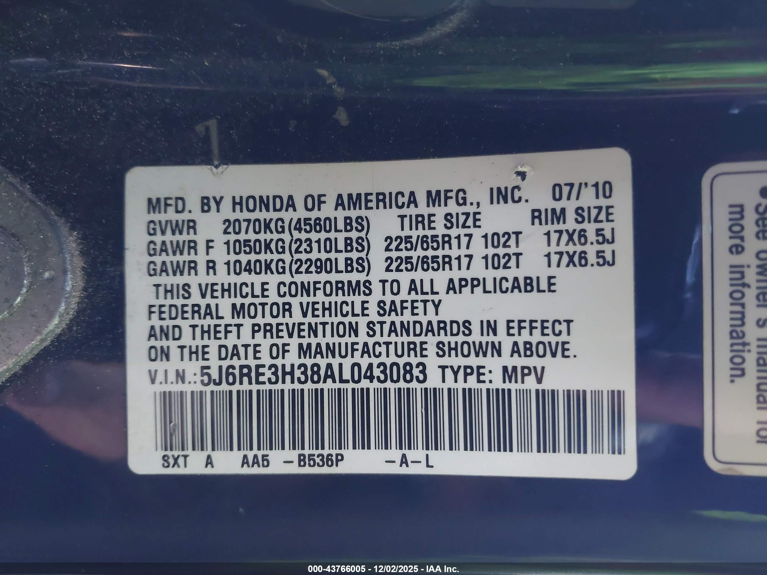 HONDA CR-V image 9