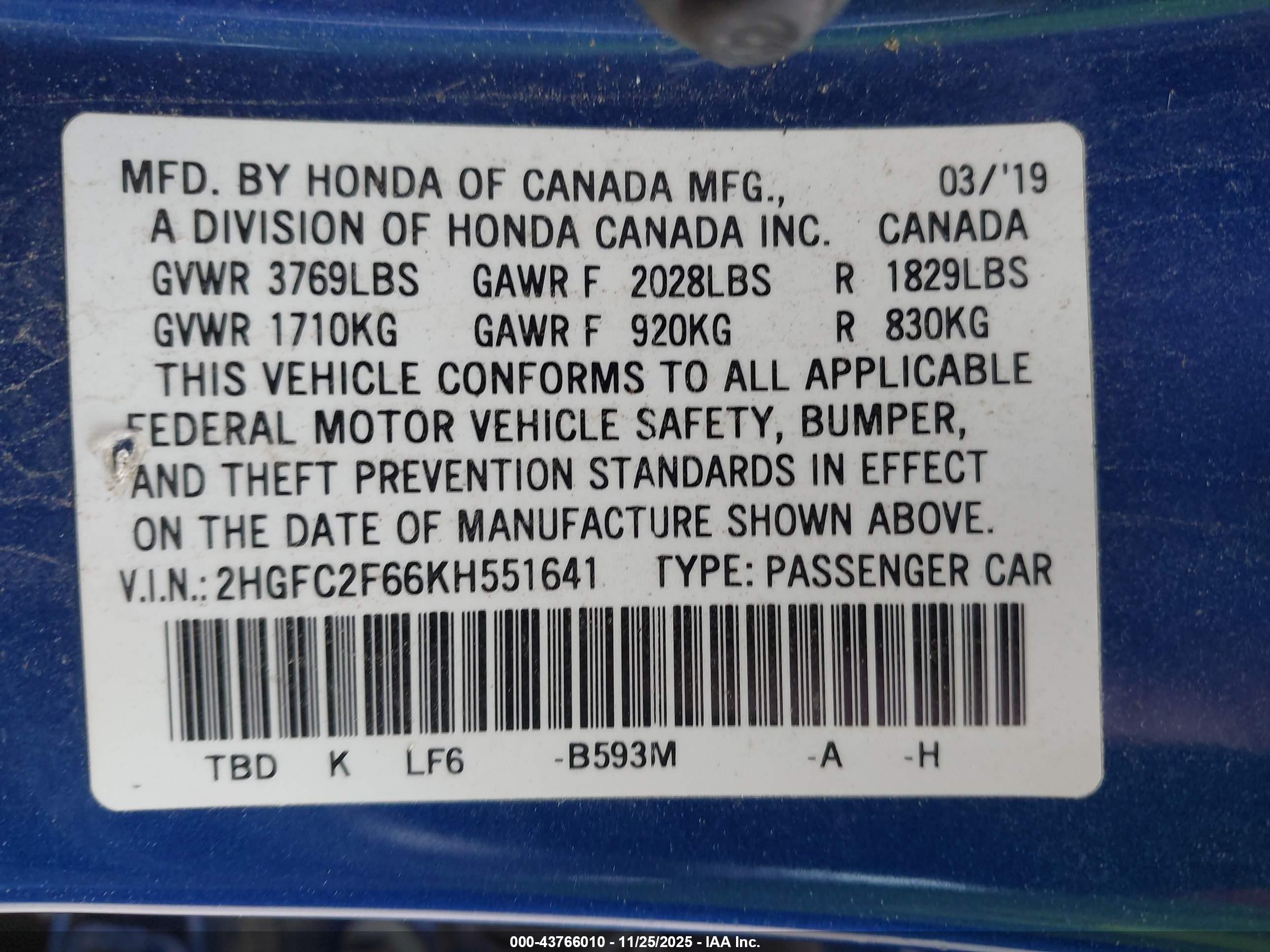 HONDA CIVIC image 9