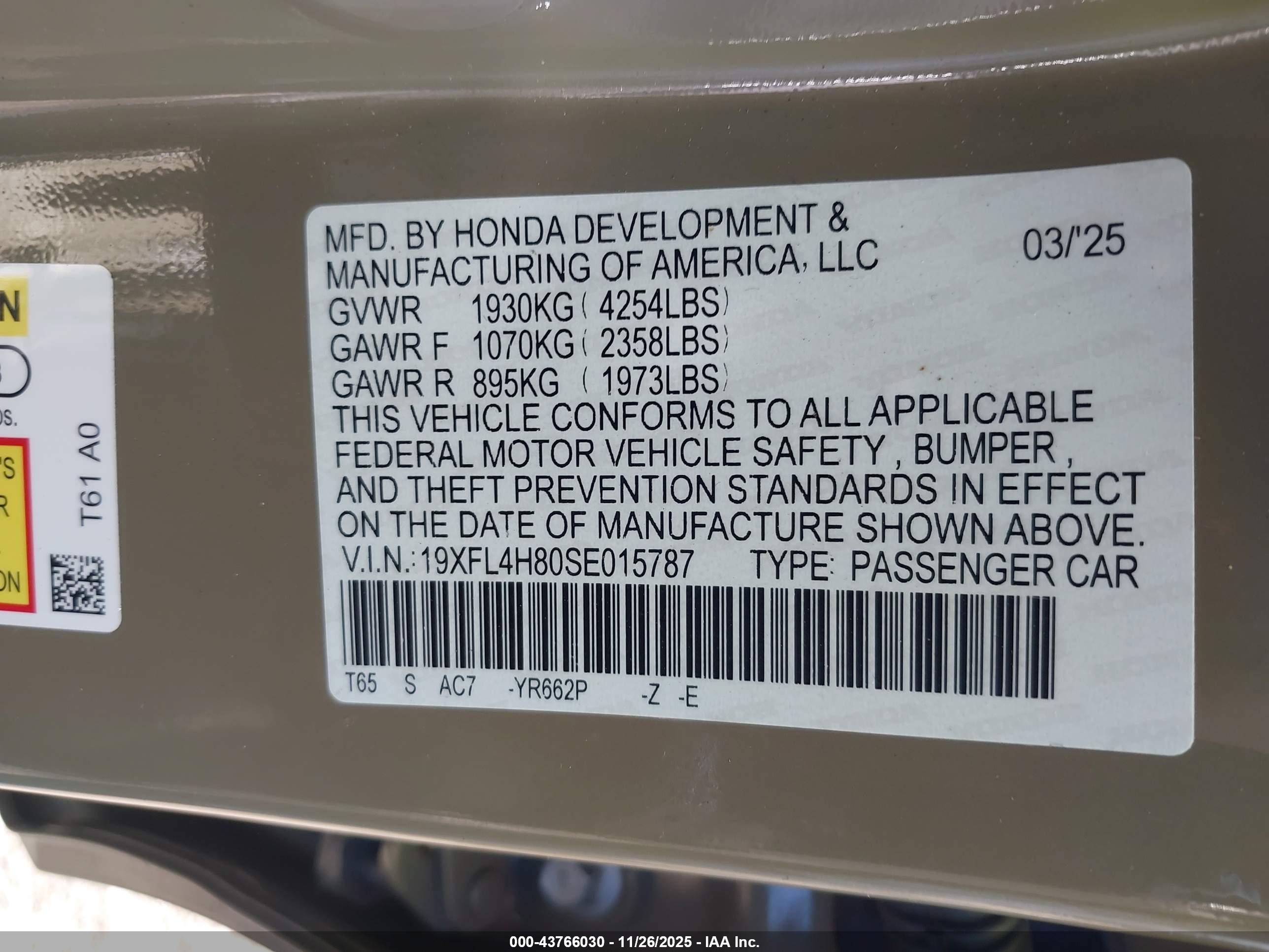 HONDA CIVIC image 9