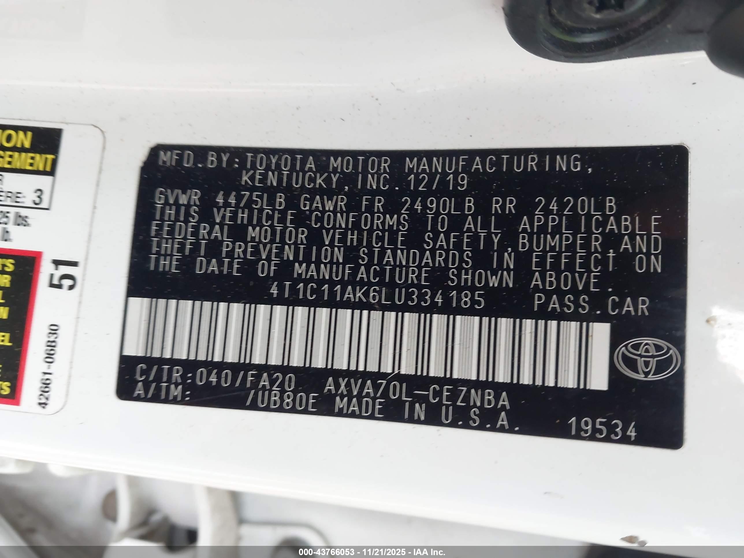 TOYOTA CAMRY image 9