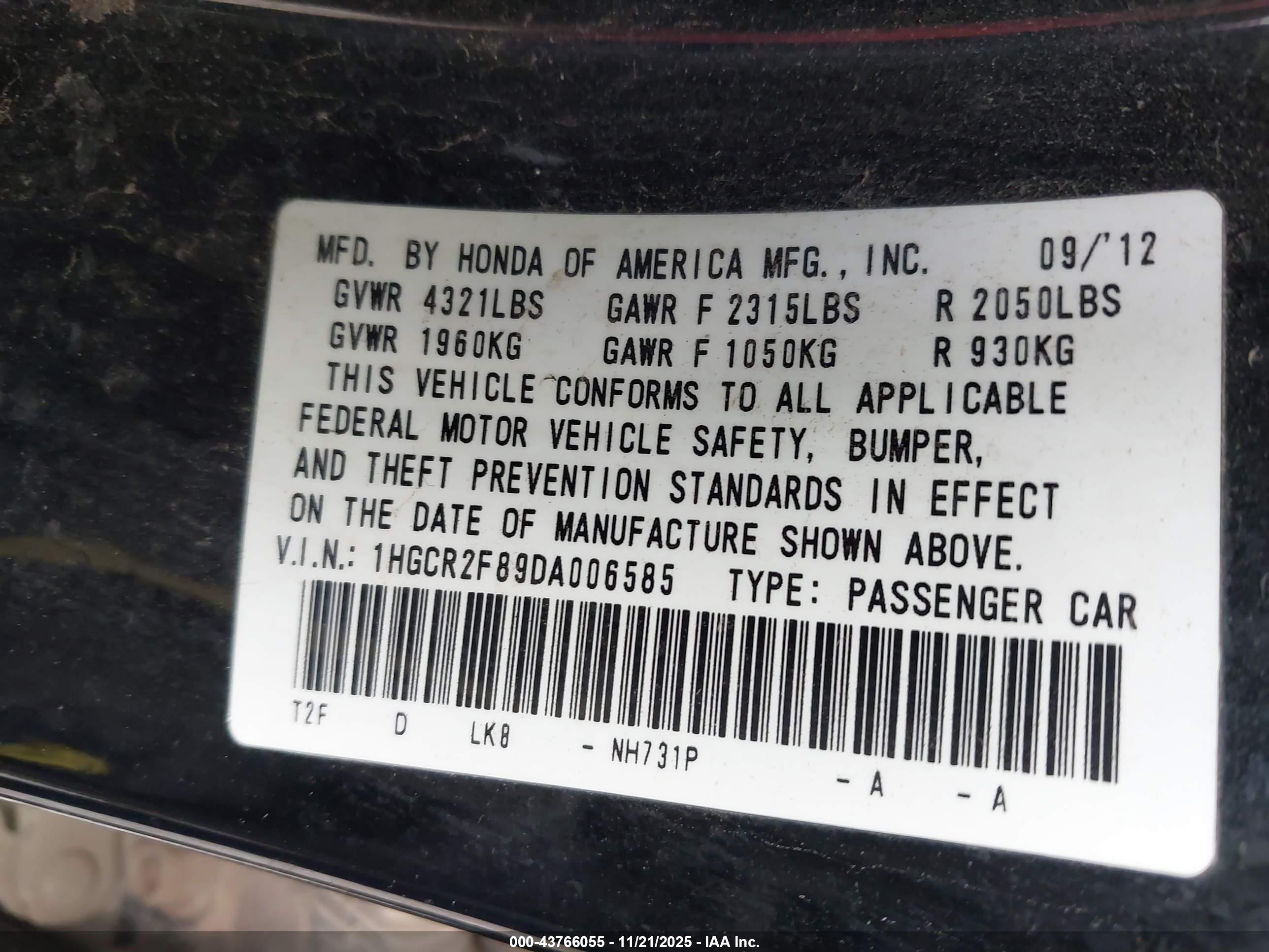 HONDA ACCORD image 9
