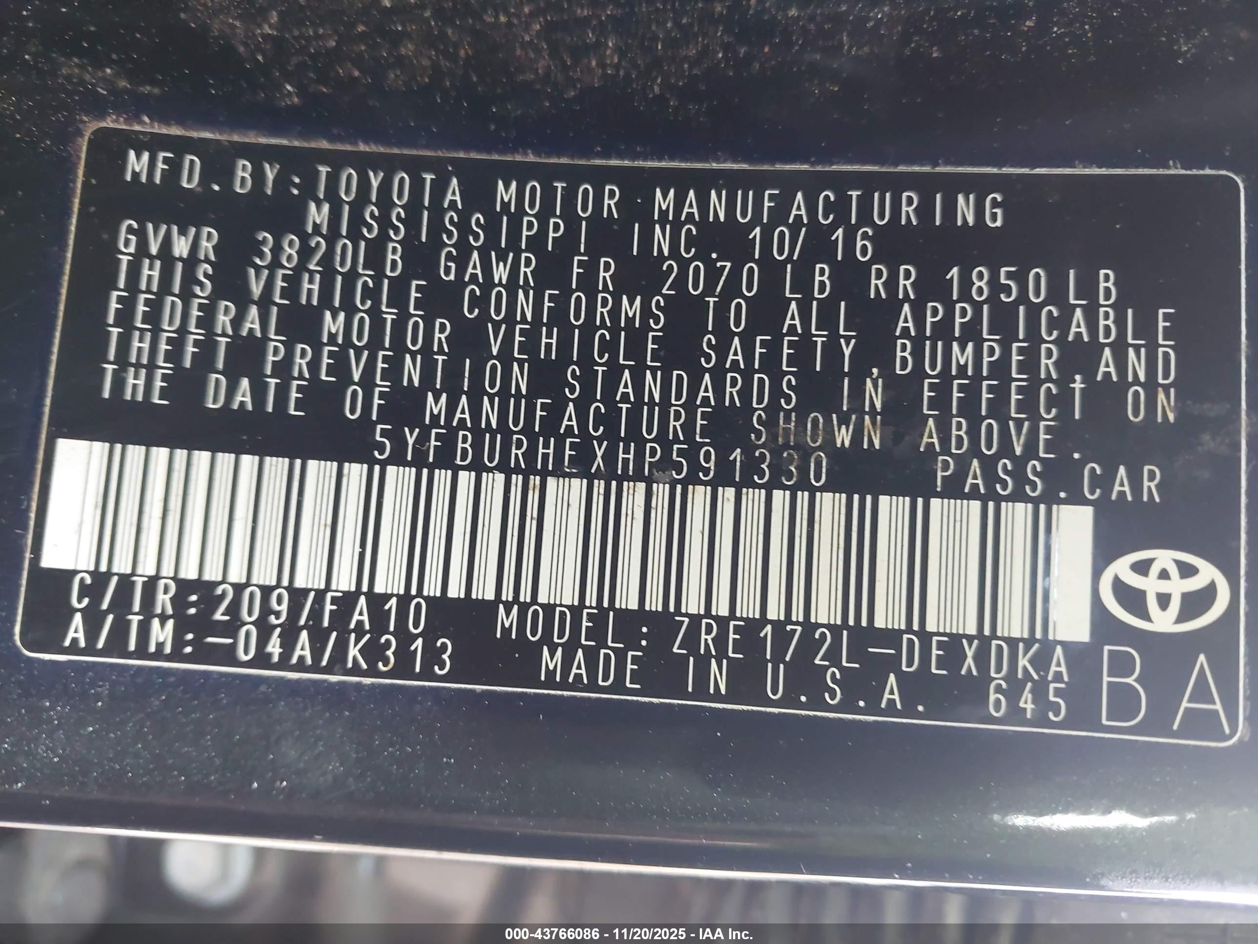 TOYOTA COROLLA image 9