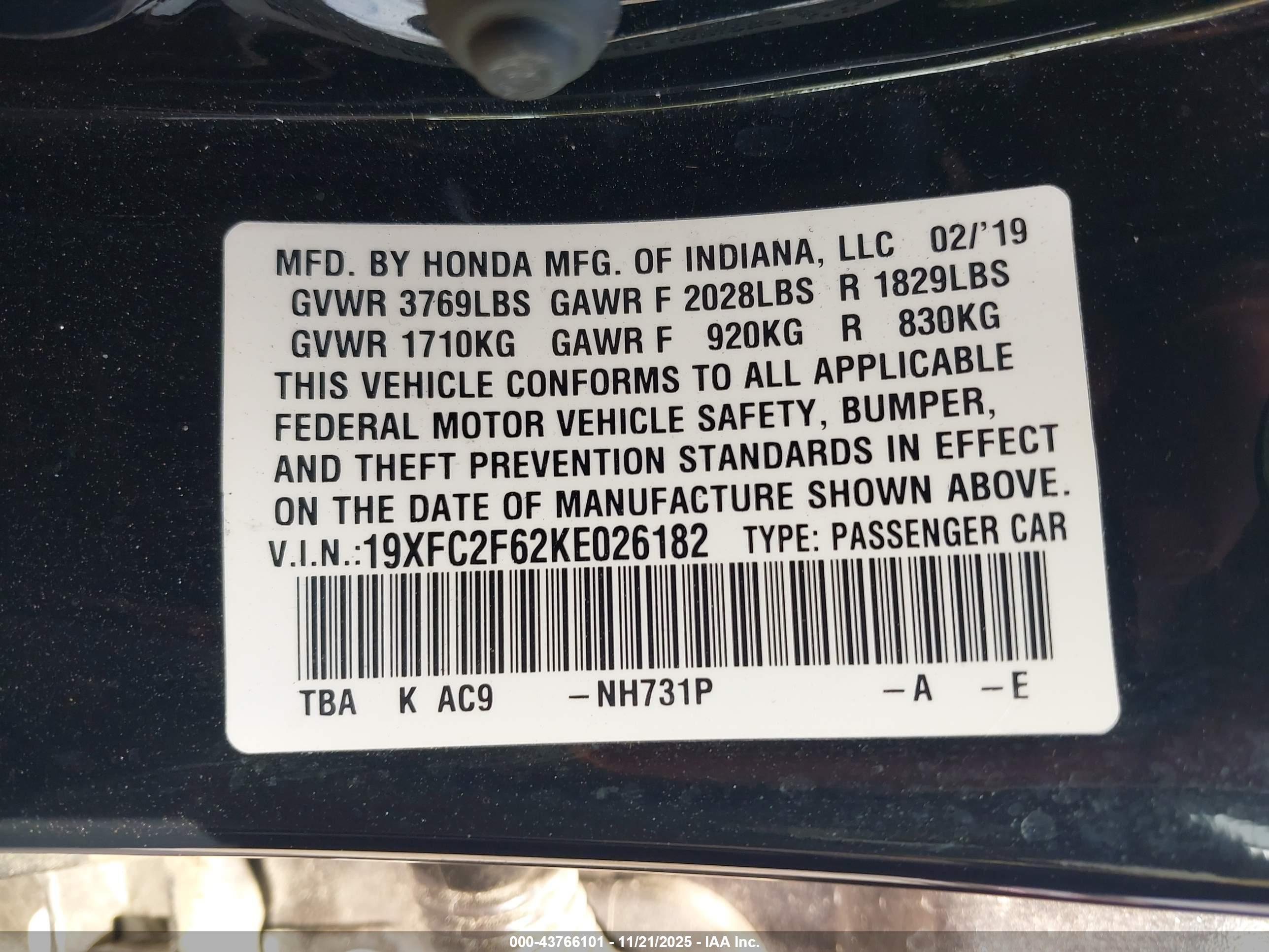 HONDA CIVIC image 9