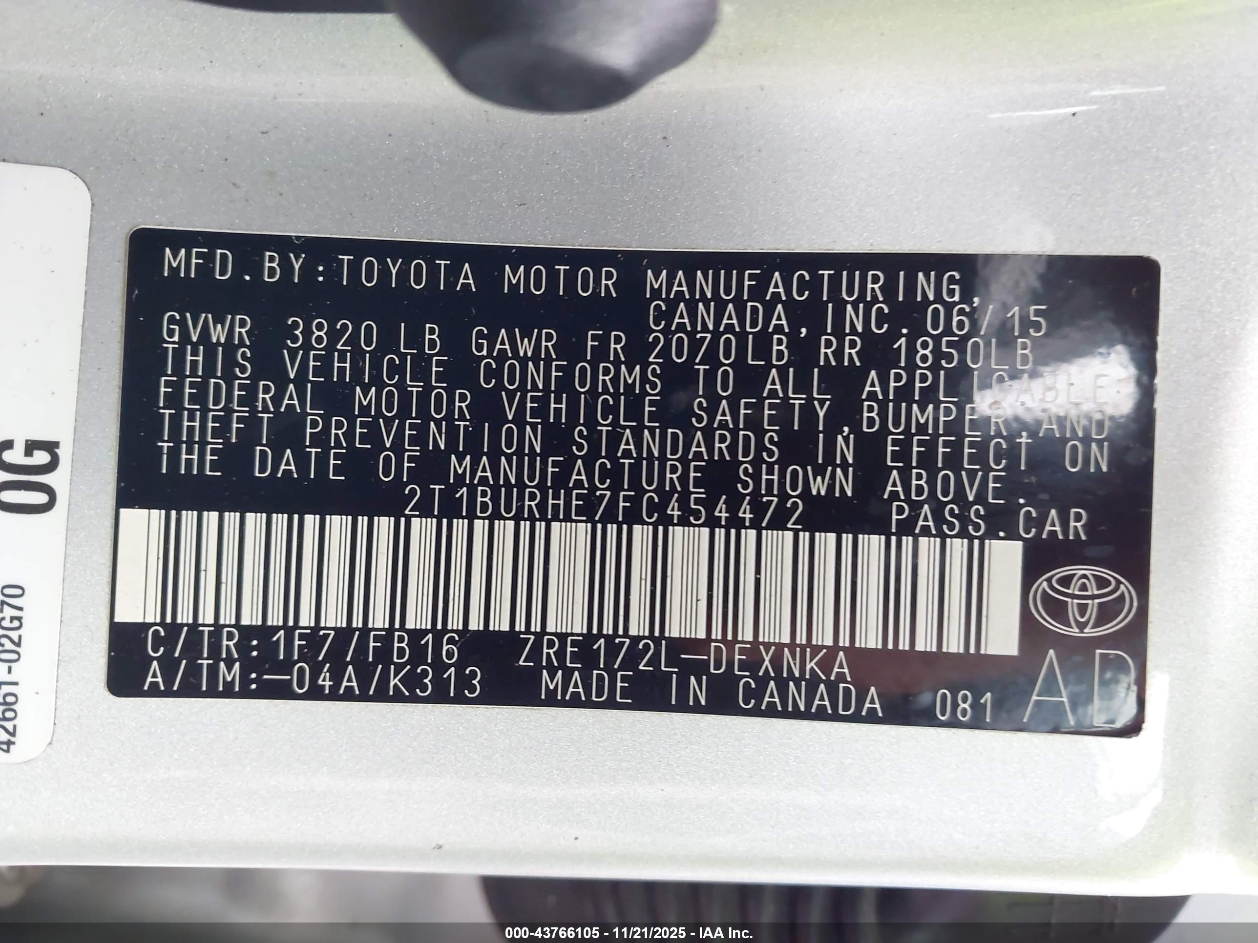 TOYOTA COROLLA image 9