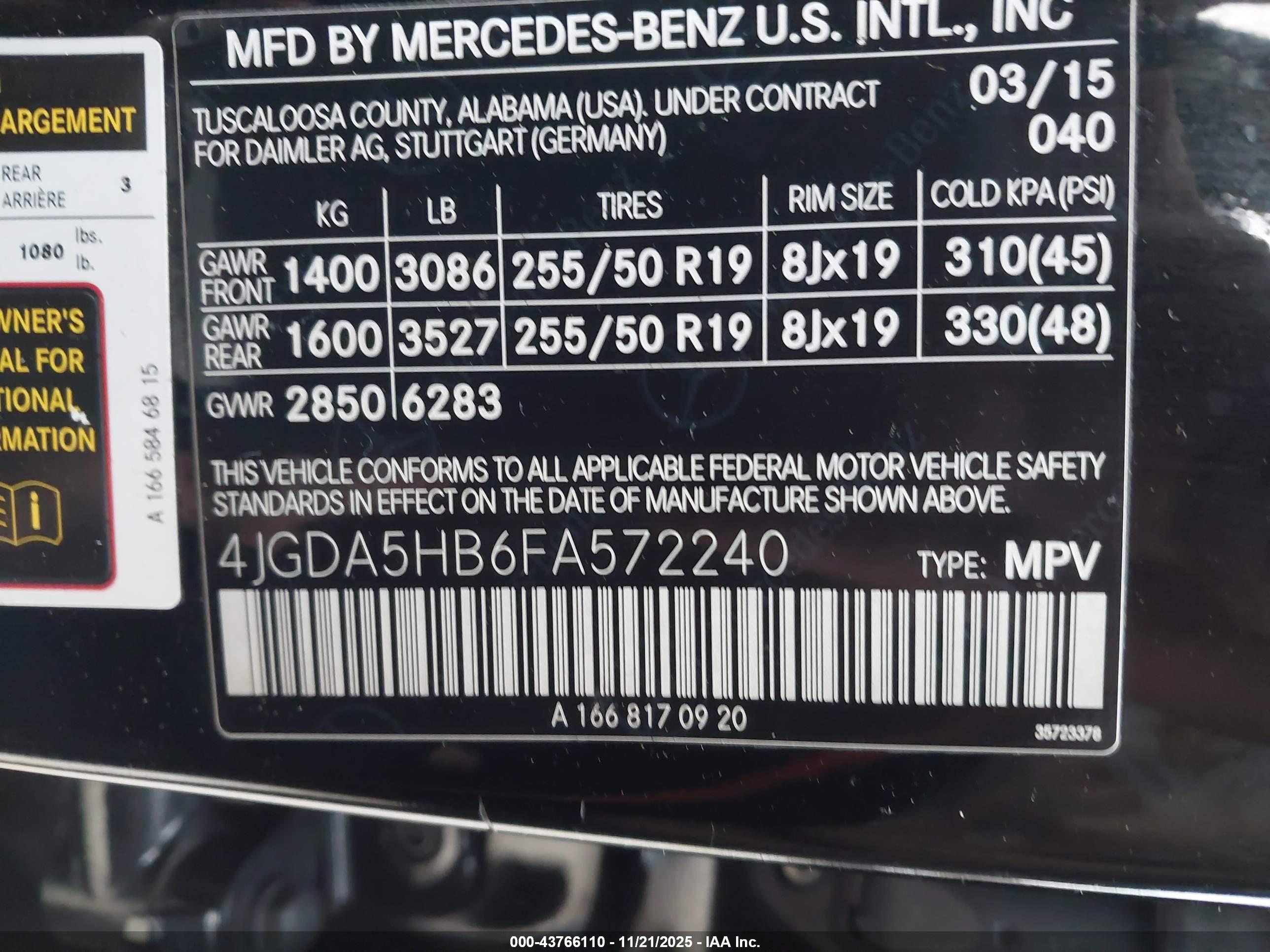 MERCEDES-BENZ ML image 9