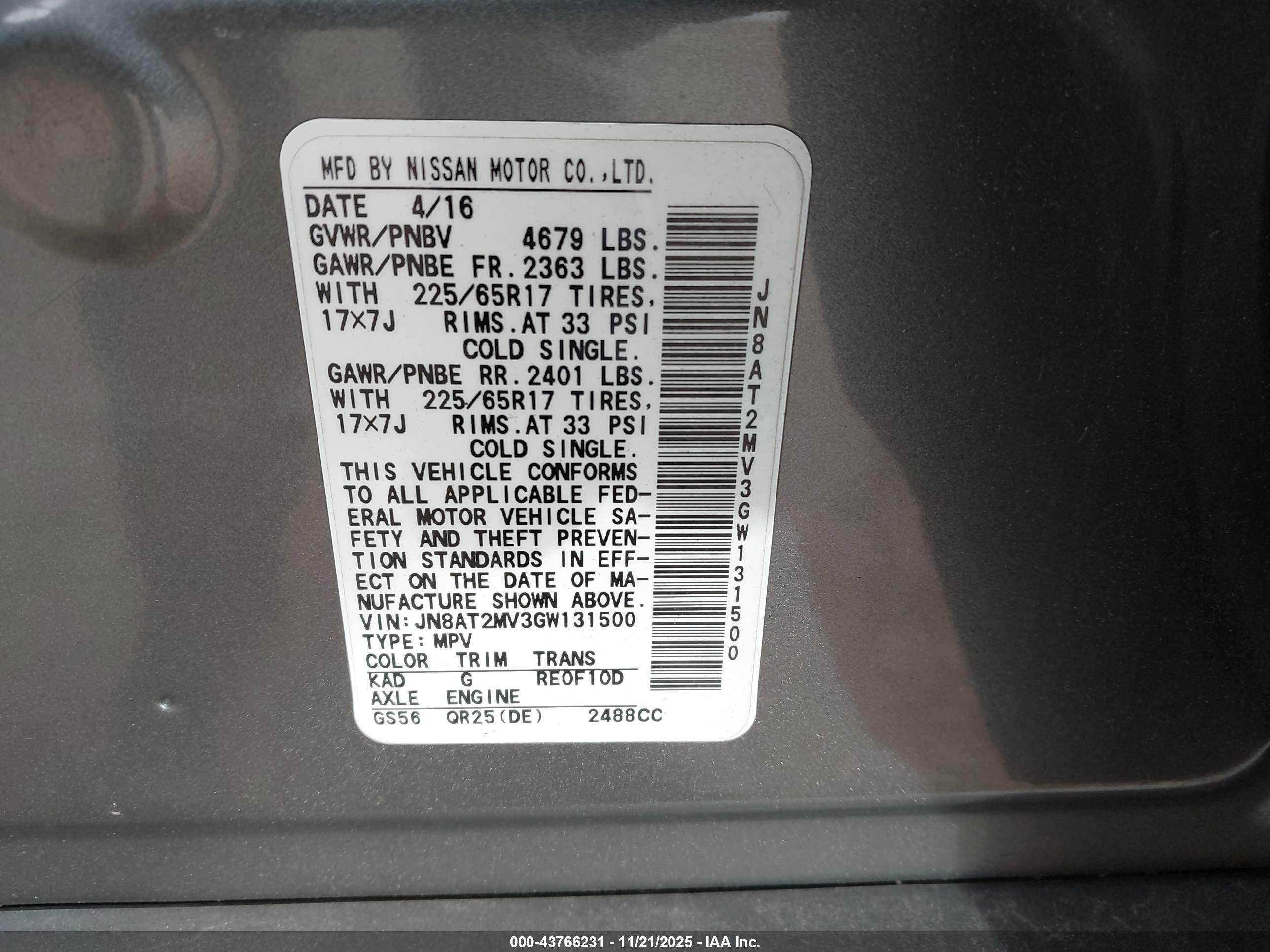 NISSAN ROGUE image 9