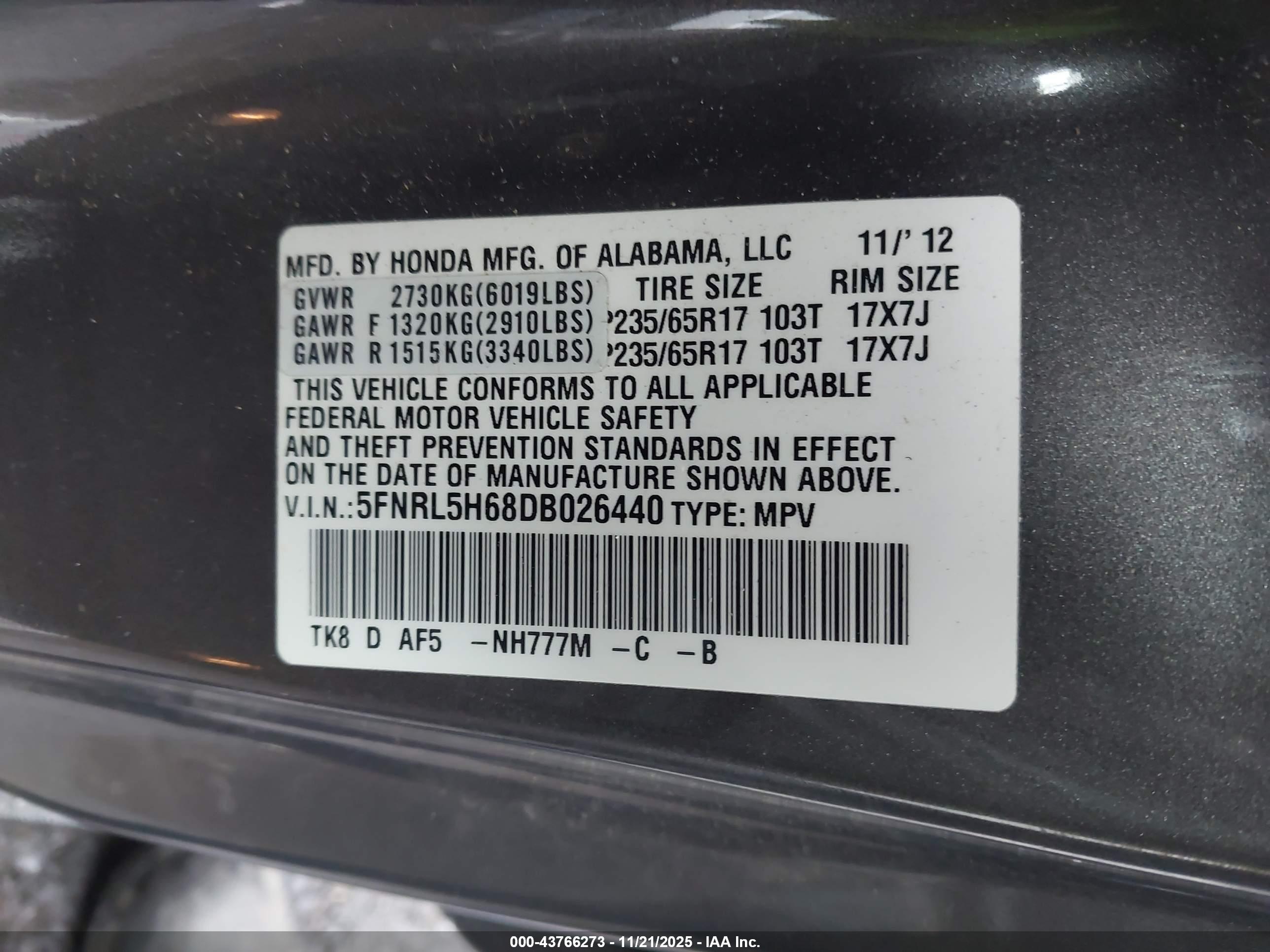 HONDA ODYSSEY image 9