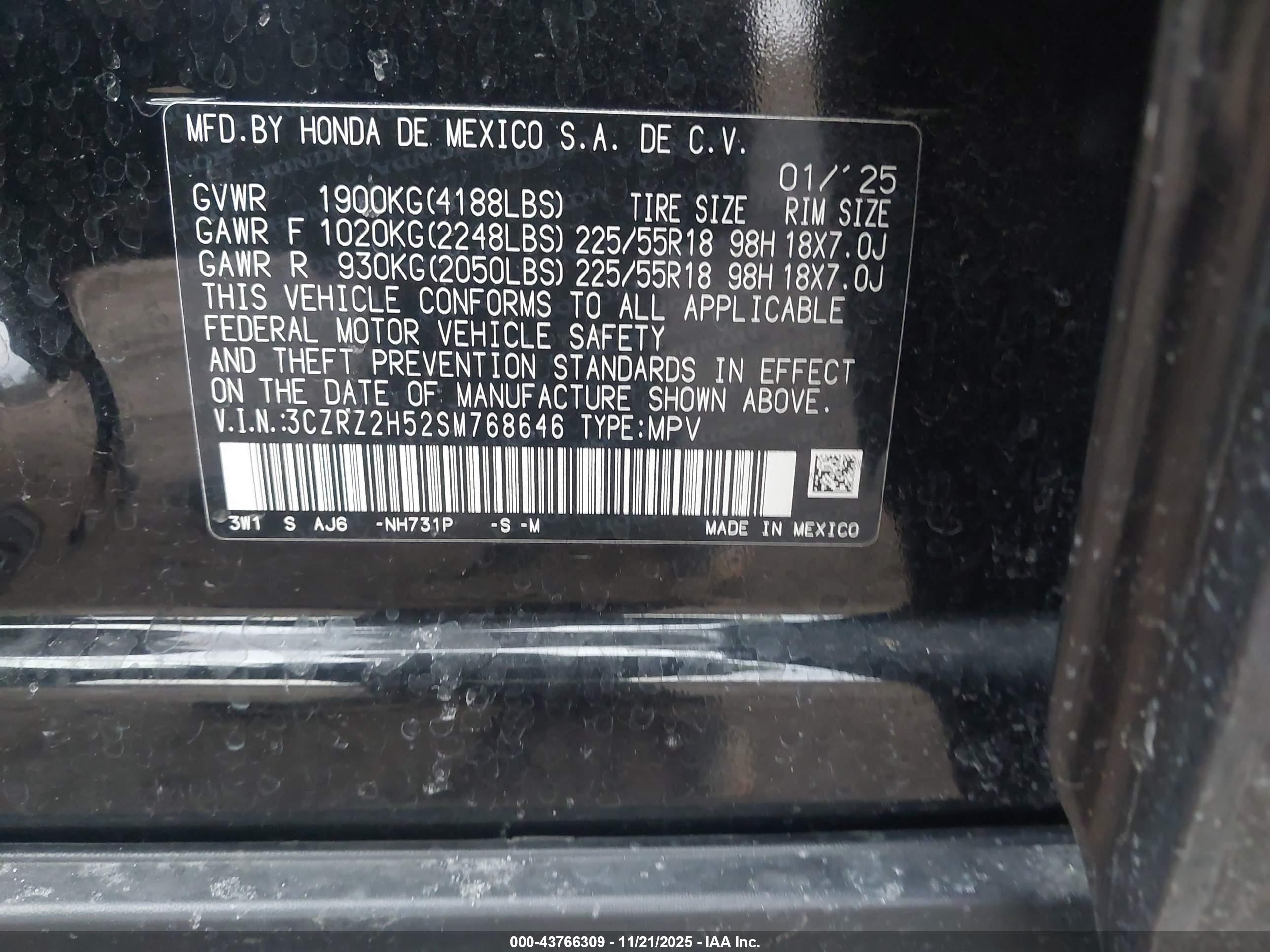 HONDA HR-V image 9