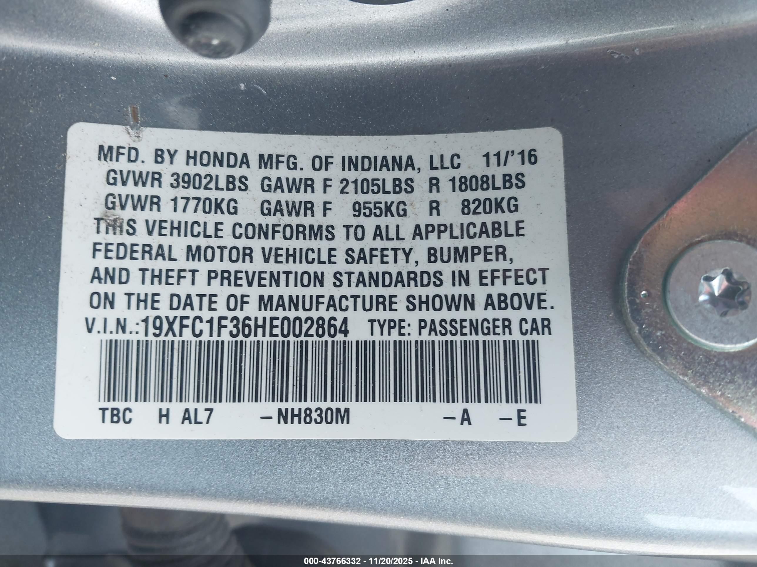 HONDA CIVIC image 9