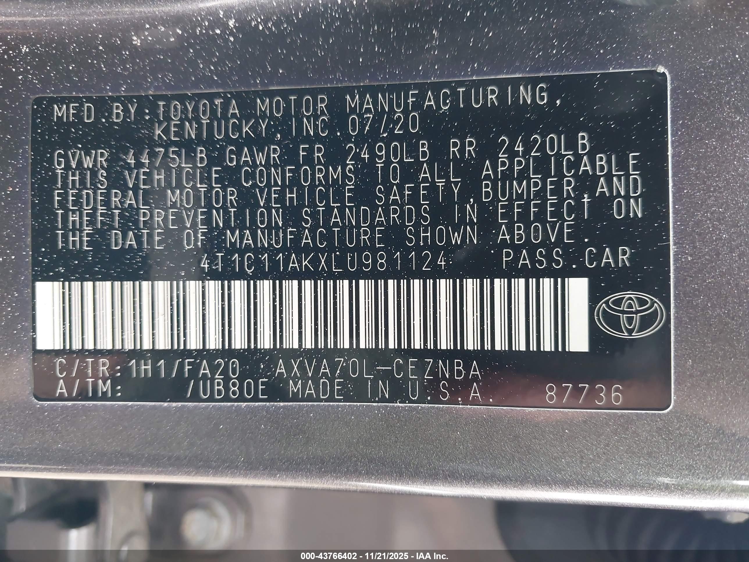 TOYOTA CAMRY image 9